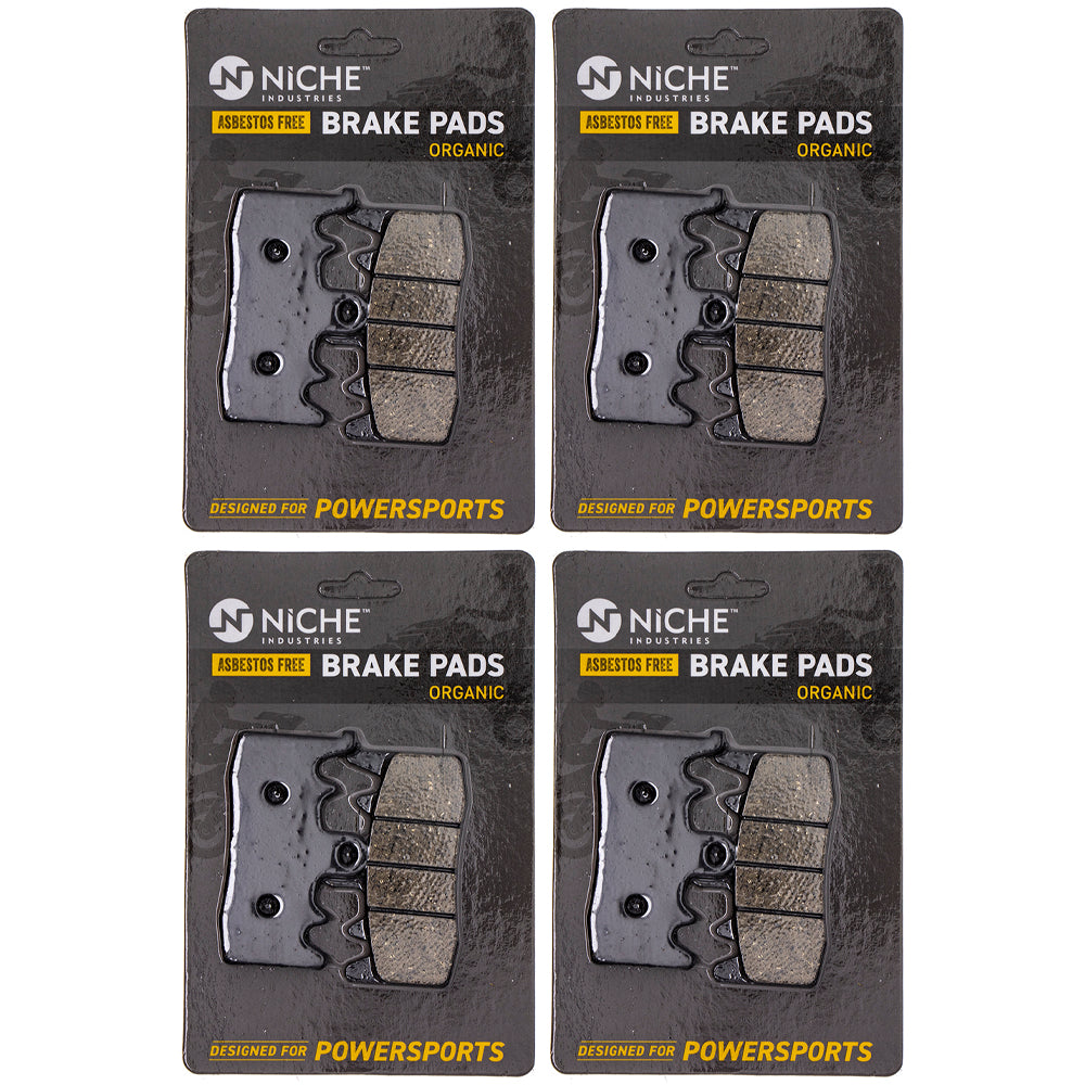 Front Brake Pads Set 4-Pack for zOTHER Triumph Ducati BMW XDiavel Tiger S1000XR R1200RT NICHE 519-KPA2551D