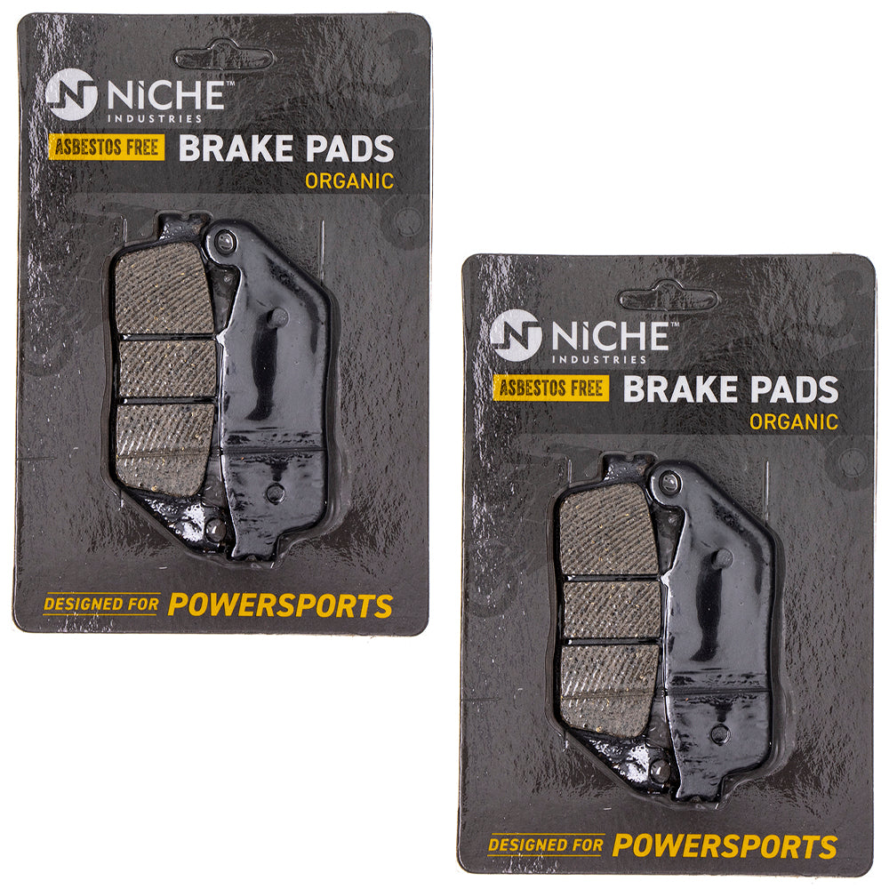 Front Organic Brake Pad Set 2-Pack for zOTHER Honda Hornet CBR600SJ CBR600F3 06455-MAL-G01 NICHE 519-KPA2565D