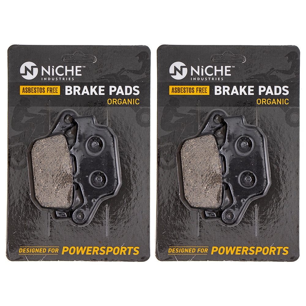 Rear Brake Pads Set 2-Pack for Suzuki Honda GW250 Gladius CBR300R CBR250R 06435-KYJ-901 NICHE 519-KPA2567D