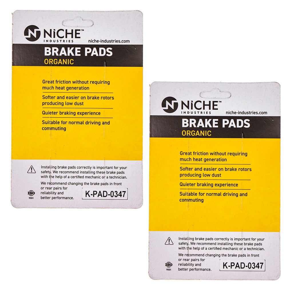 NICHE 519-KPA2569D Front Brake Pads Set 2-Pack for Yamaha Triumph