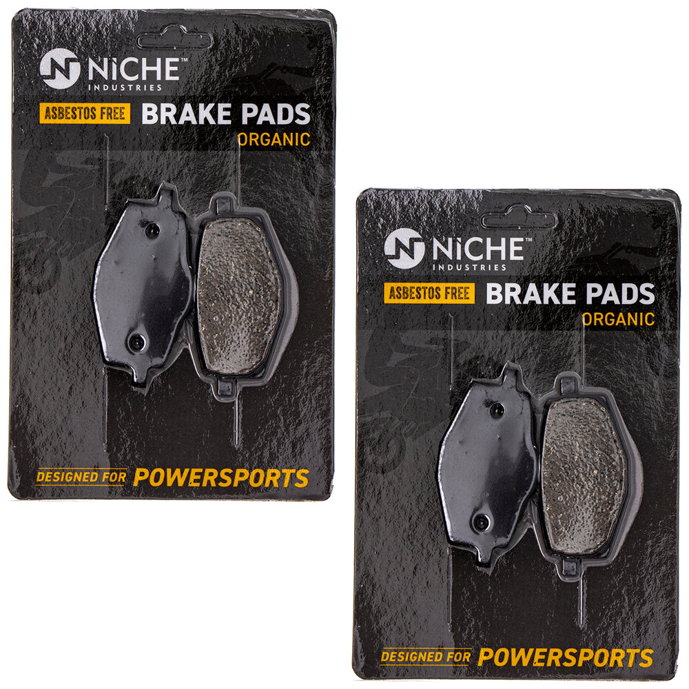 Front Brake Pads Set 2-Pack for zOTHER Yamaha XT350 TTR225 Tri Serow 3BN-W0045-01-00 NICHE 519-KPA2561D