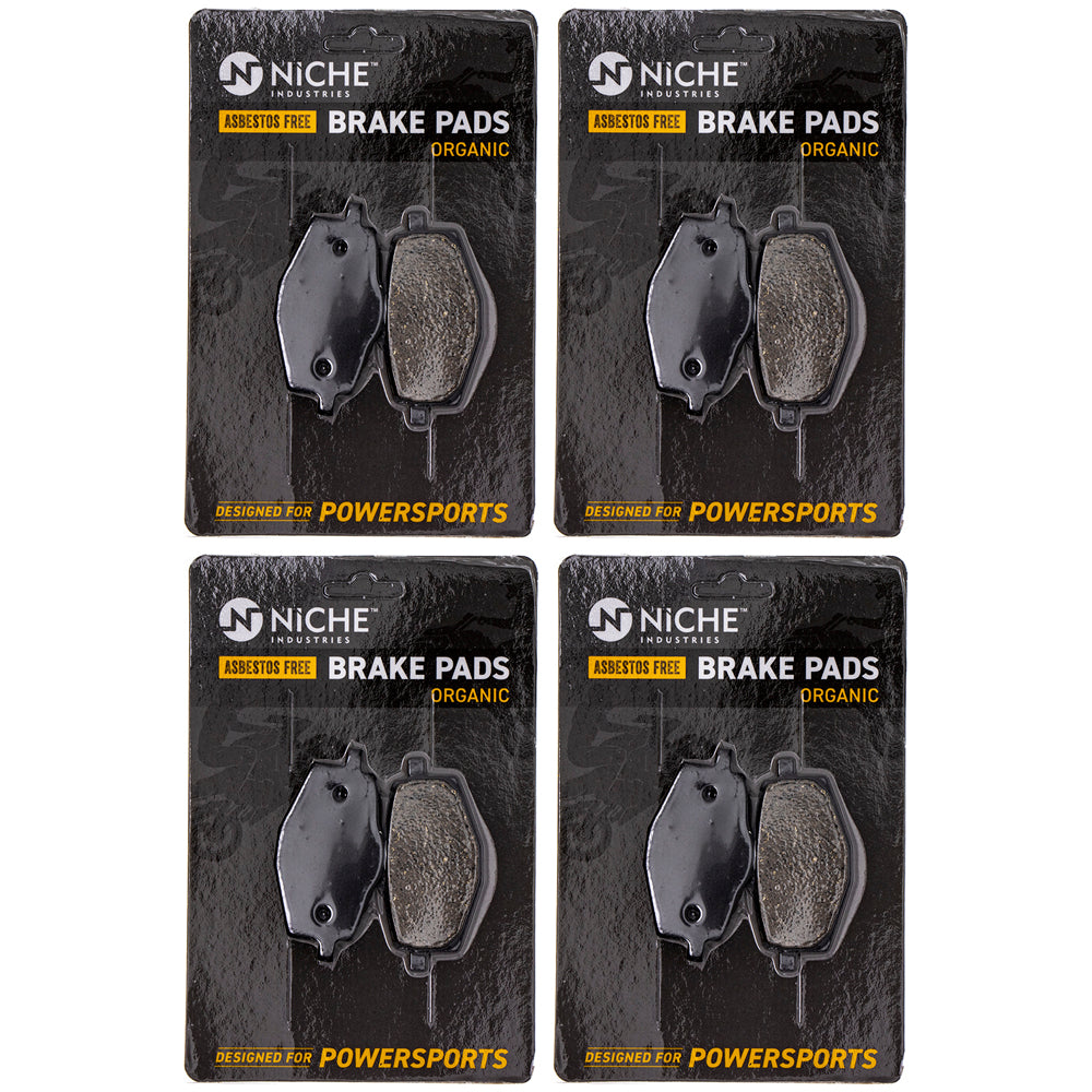 Front Brake Pads Set 4-Pack for zOTHER Yamaha XT350 TTR225 Tri Serow 3BN-W0045-01-00 NICHE 519-KPA2561D