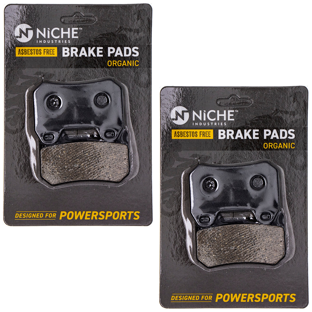 Rear Organic Brake Pad Set 2-Pack for zOTHER BMW R1200CL K1200LT 34217680375 34217680374 NICHE 519-KPA2572D