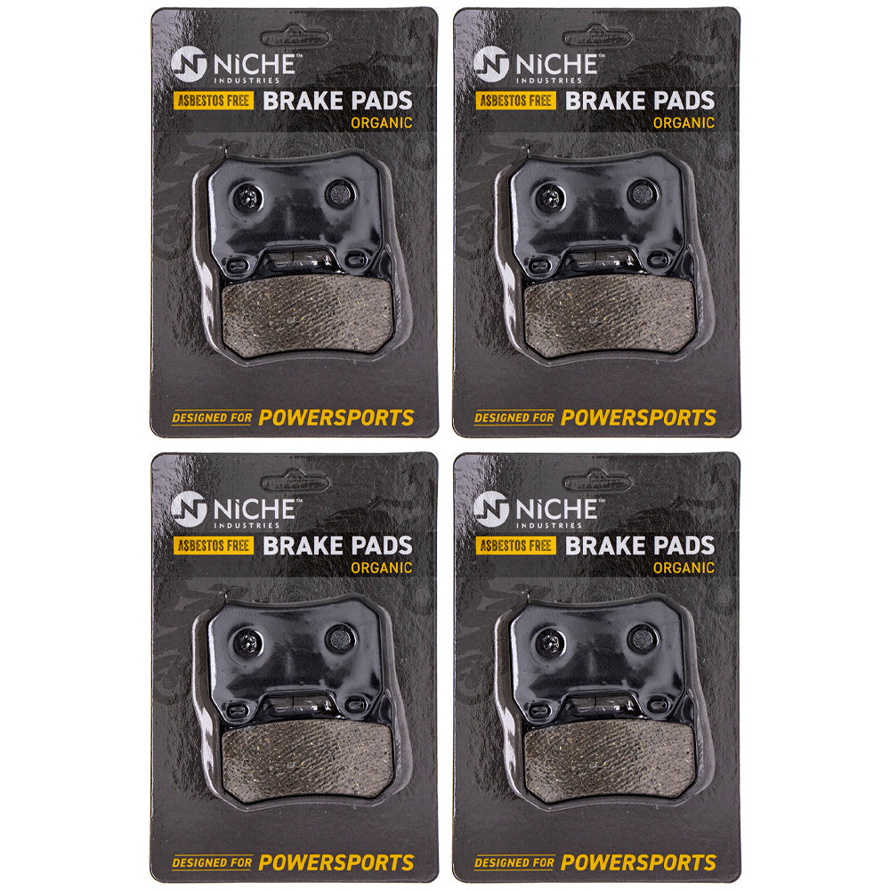 Rear Organic Brake Pad Set 4-Pack for zOTHER BMW R1200CL K1200LT 34217680375 34217680374 NICHE 519-KPA2572D