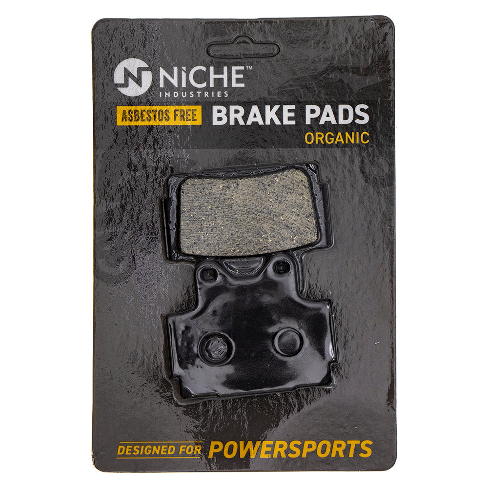 Rear Organic Brake Pad Set for zOTHER Yamaha SRX600 SRX250 Seca FZR400 4AP-W0046-00-00 NICHE 519-KPA2573D