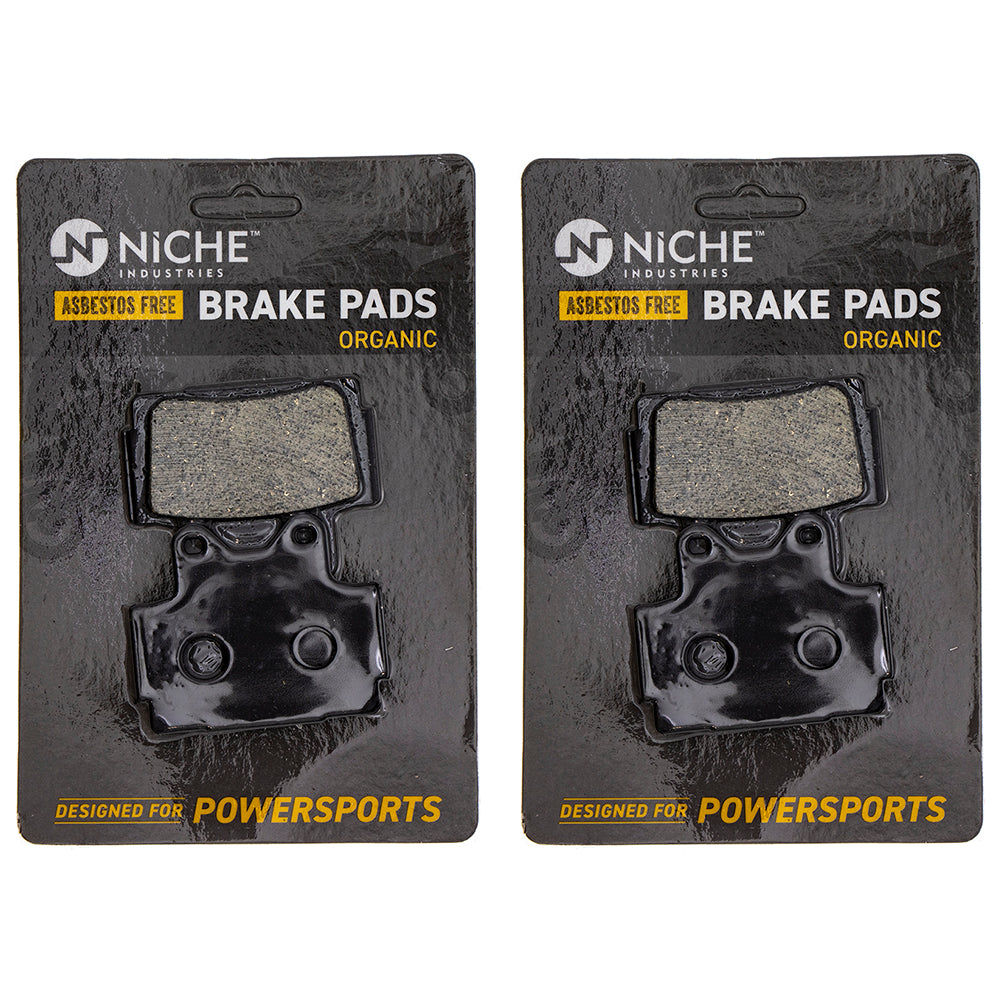 Rear Organic Brake Pad Set 2-Pack for zOTHER Yamaha SRX600 SRX250 FZR400 FZ600 NICHE 519-KPA2573D