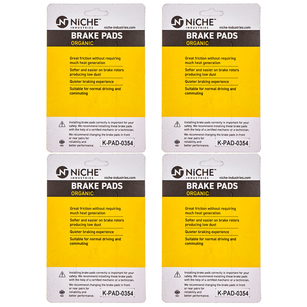 NICHE 519-KPA2576D Front Brake Pads Set 4-Pack for zOTHER Shadow