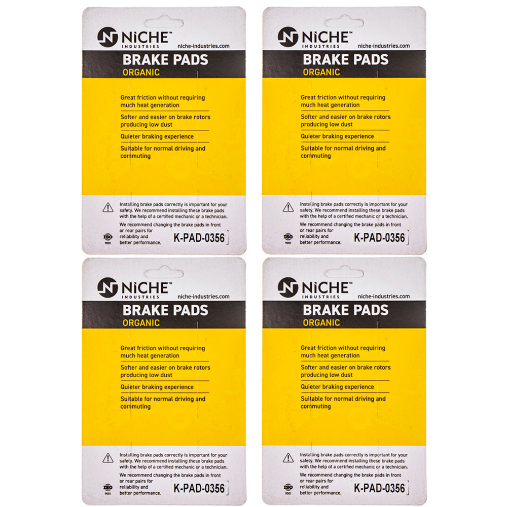 NICHE 519-KPA2578D Front Brake Pads Set 4-Pack for zOTHER Honda Super