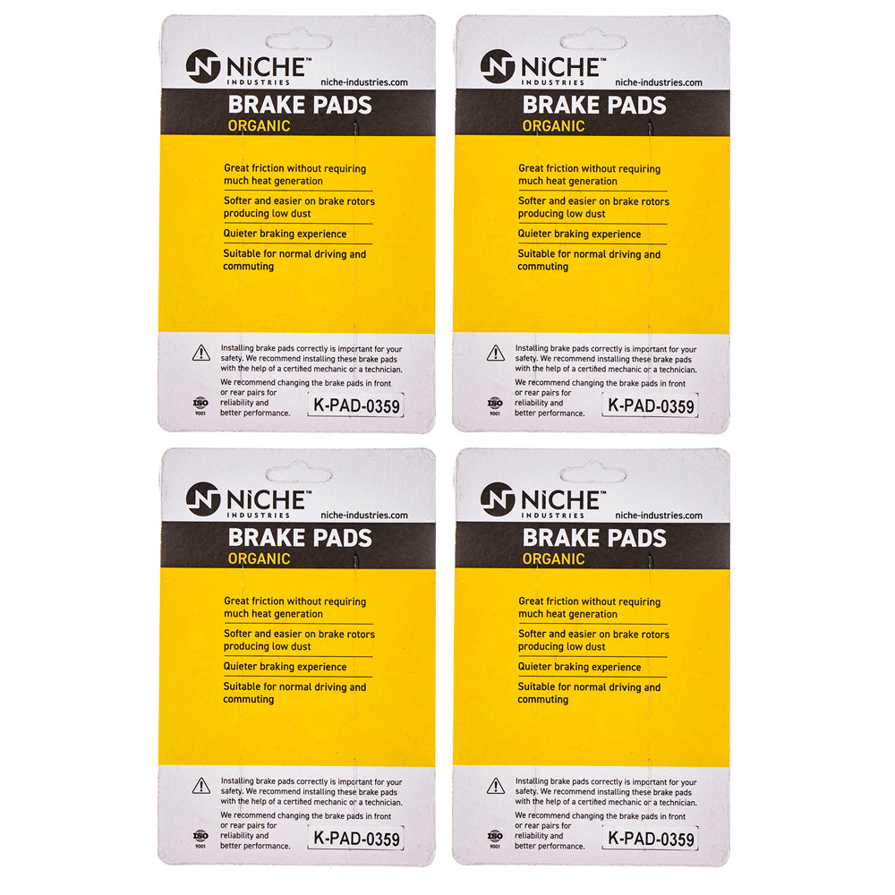 NICHE 519-KPA2571D Front Brake Pads Set 4-Pack for zOTHER Triumph KTM