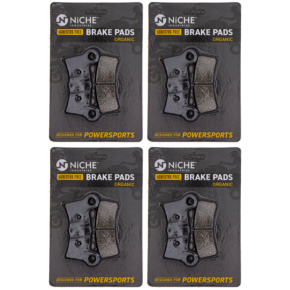 Rear Brake Pads Set 4-Pack for Harley Davidson Tri Street 83911-09B NICHE 519-KPA2583D
