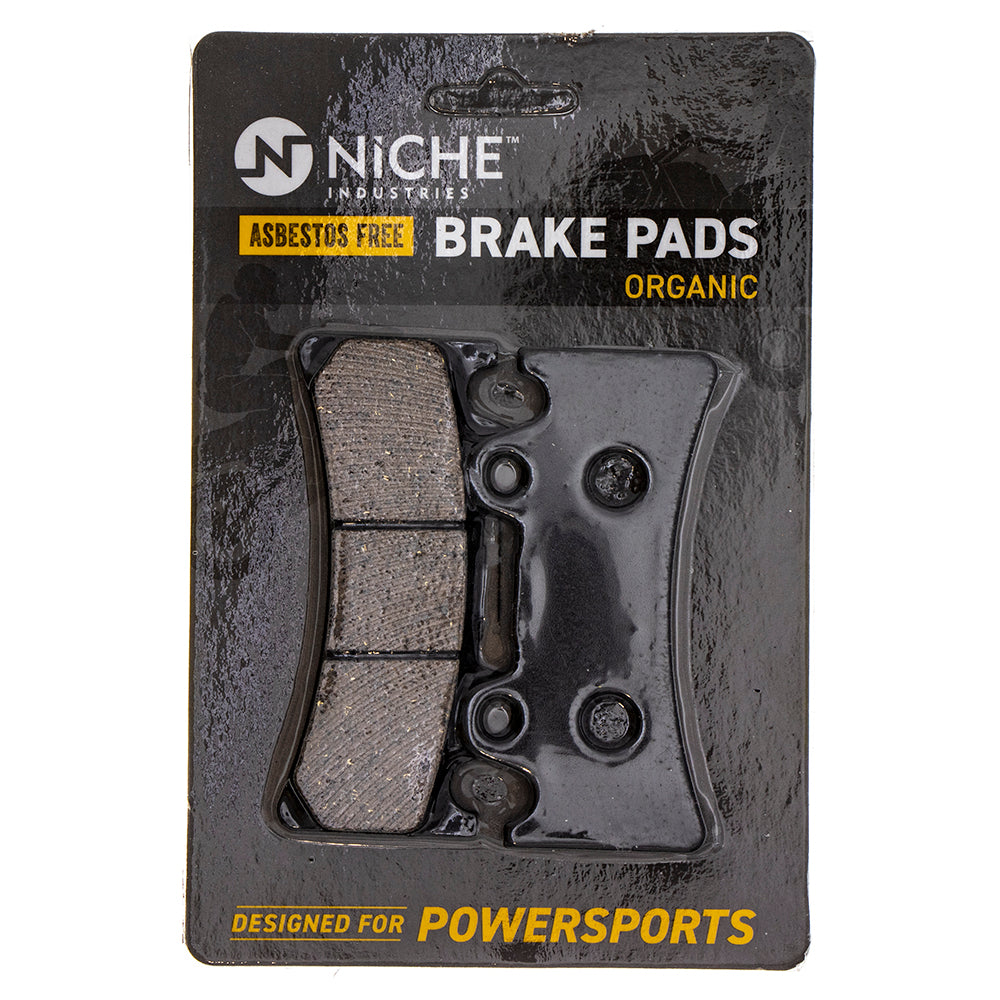 Front Organic Brake Pad Set for zOTHER Yamaha YZF750R FZR1000 4FM-W0045-30-00 NICHE 519-KPA2587D