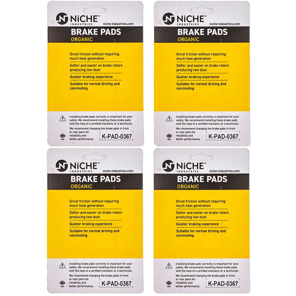NICHE 519-KPA2589D Front Brake Pads Set 4-Pack for KTM Freeride 85