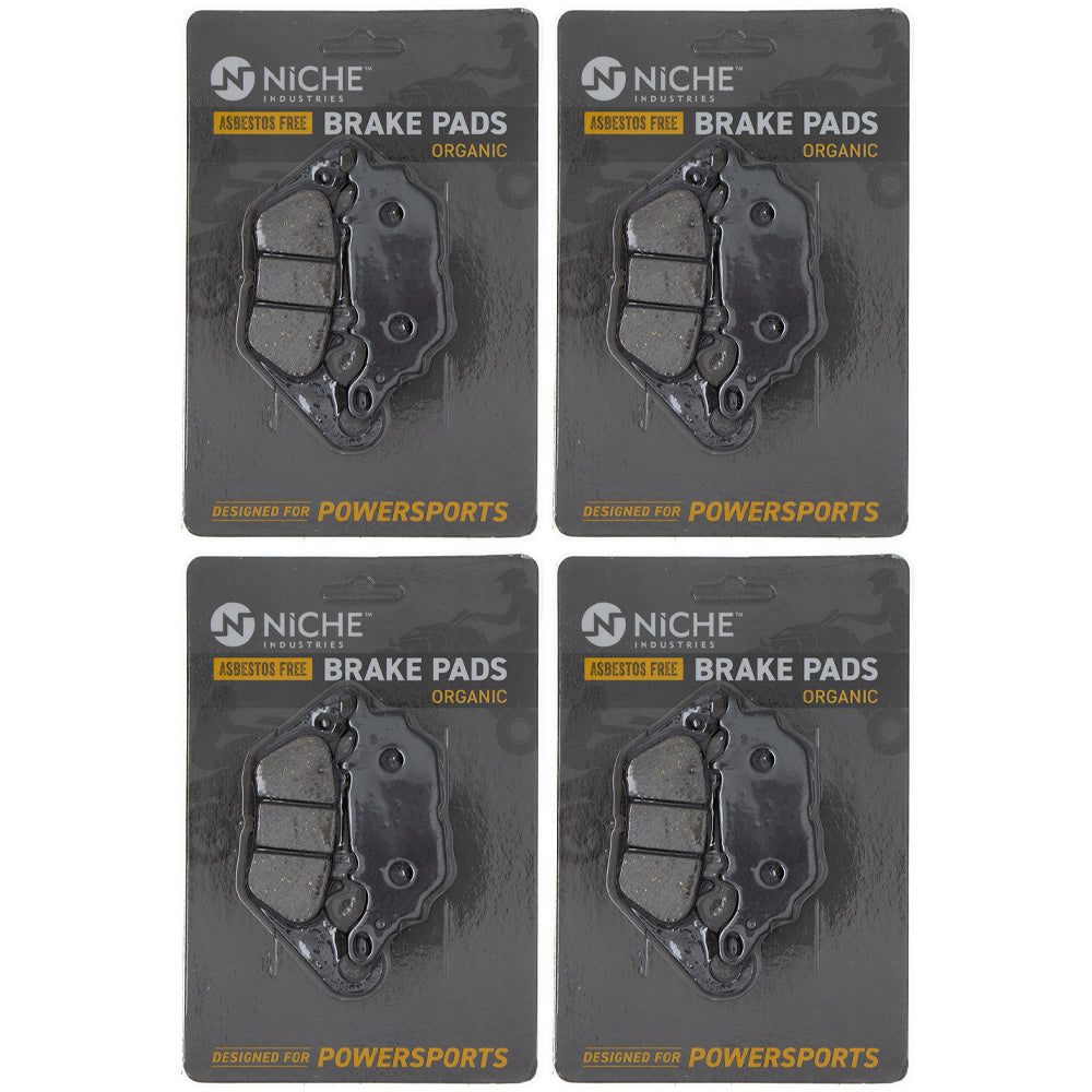 Rear Brake Pads Set 4-Pack for Yamaha YZF MT-03 1WD-25805-00-00 1WD-25806-00-00 NICHE 519-KPA2580D
