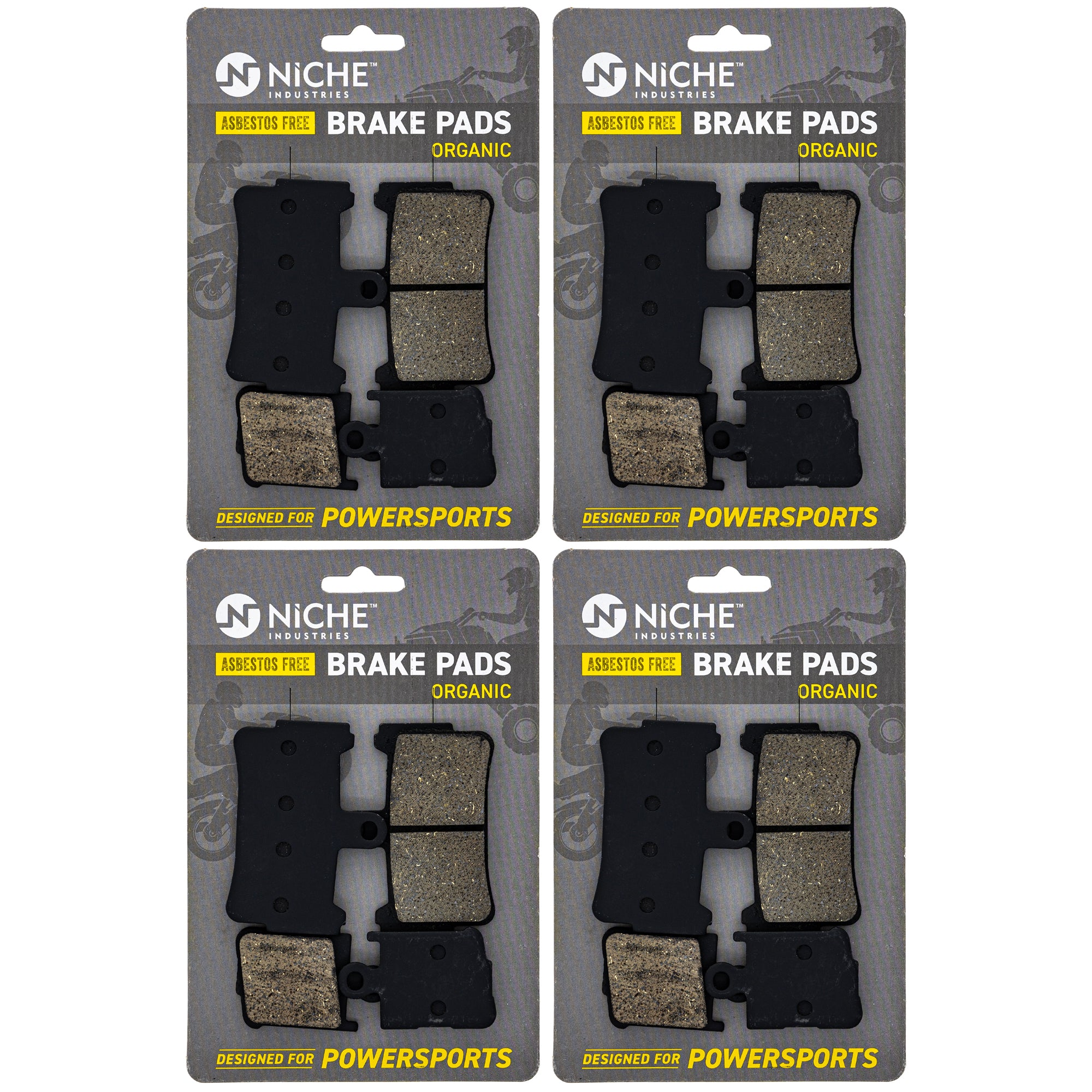 NICHE 519-KPA2581D Front Organic Brake Pad Set 4-Pack for zOTHER