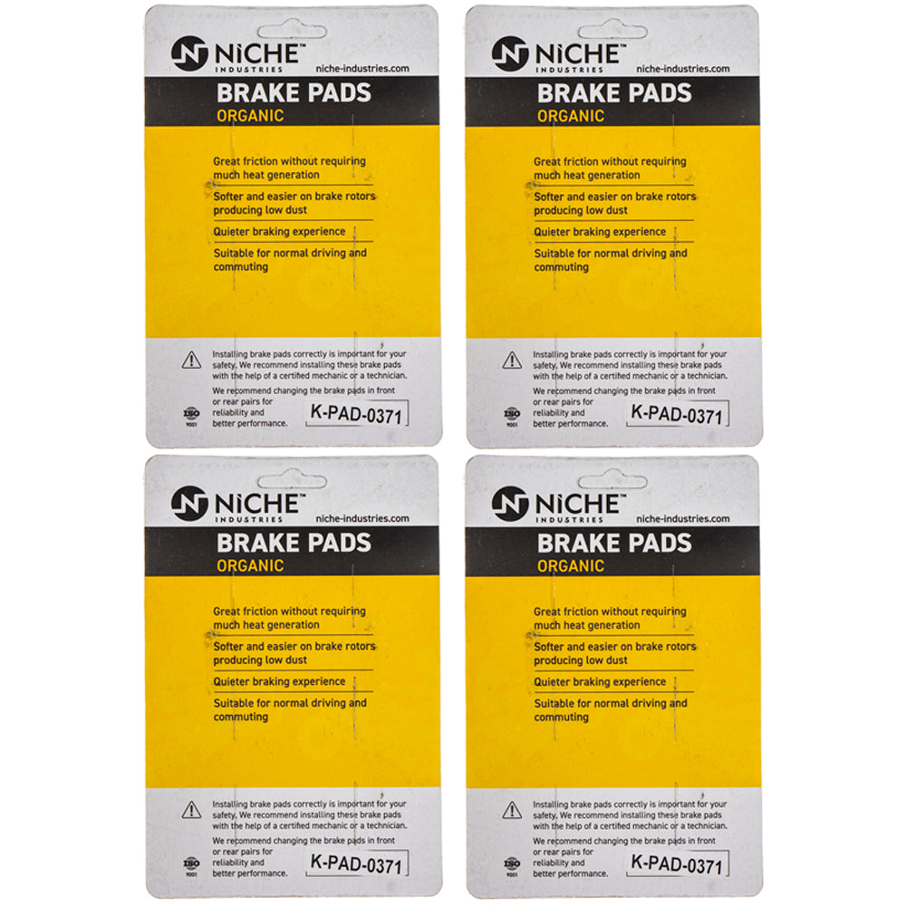 NICHE 519-KPA2593D Front Brake Pads Set 4-Pack for zOTHER KTM 390
