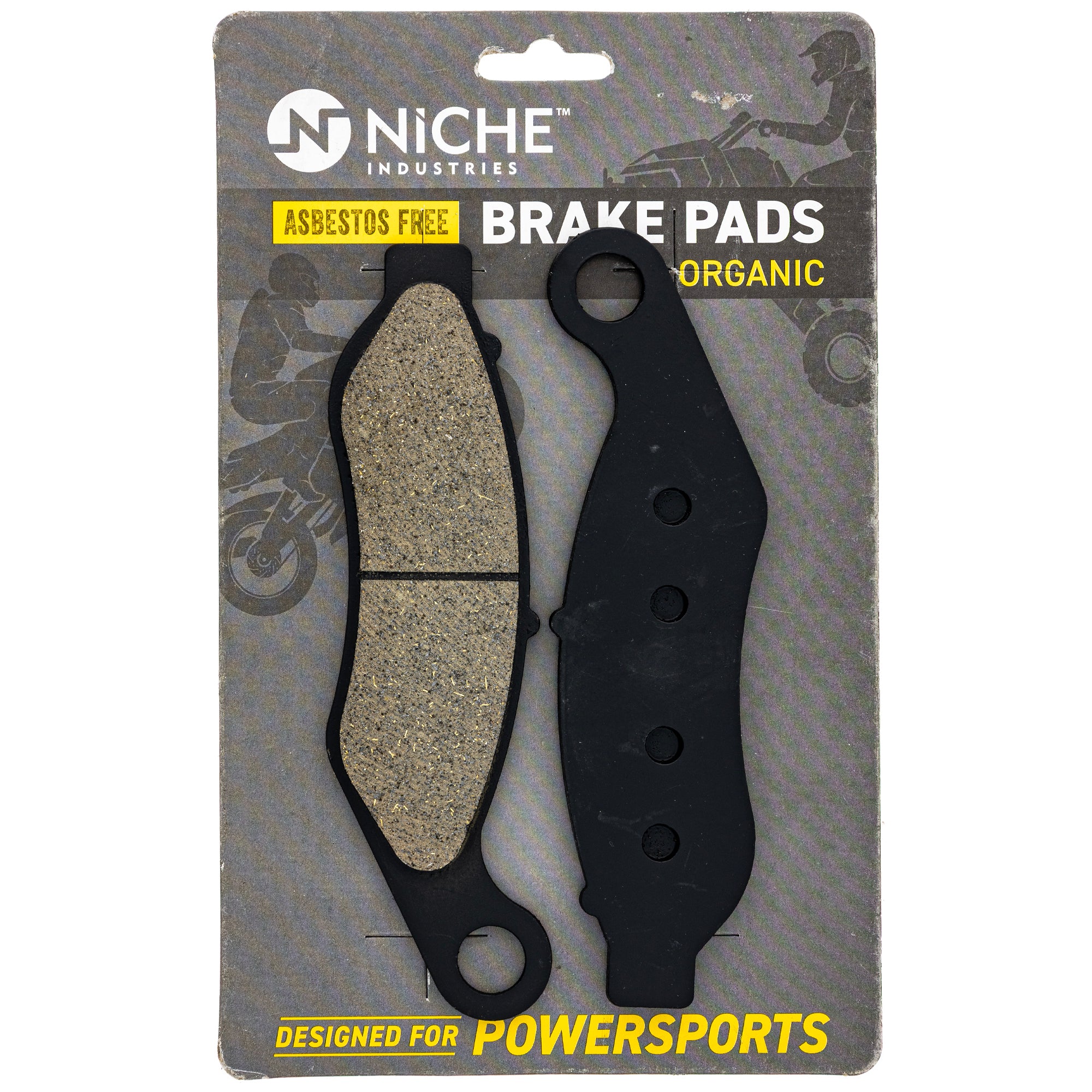 NICHE 519-KPA2594D Front Organic Brake Pad Set for Harley Davidson