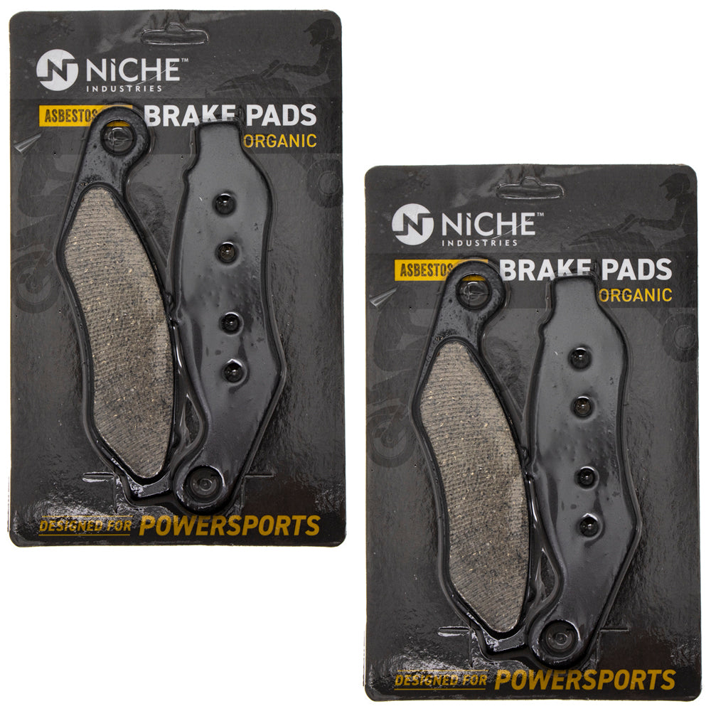 Front Brake Pads Set 2-Pack for Harley Davidson Tri Freewheeler 41300027 NICHE 519-KPA2594D