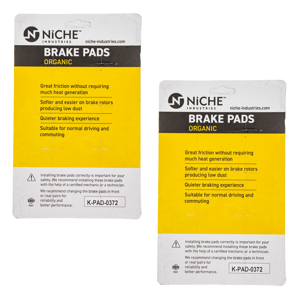 NICHE 519-KPA2594D Front Brake Pads Set 2-Pack for Harley Davidson