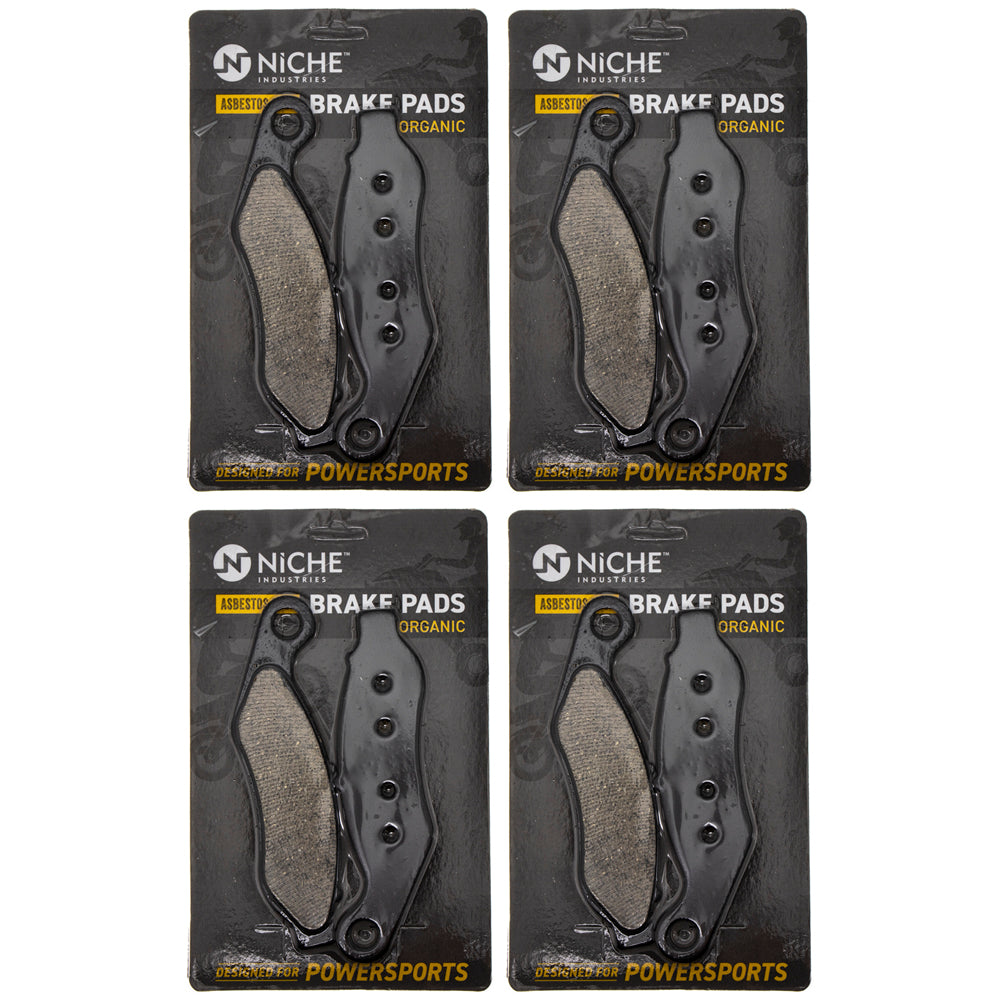 Front Brake Pads Set 4-Pack for Harley Davidson Tri Freewheeler 41300027 NICHE 519-KPA2594D