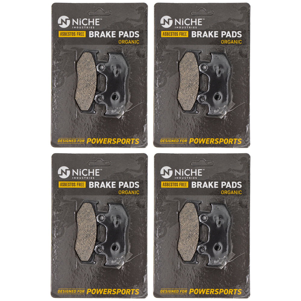 Rear Organic Brake Pad Set 4-Pack for Suzuki Burgman 69100-14890 NICHE 519-KPA2595D