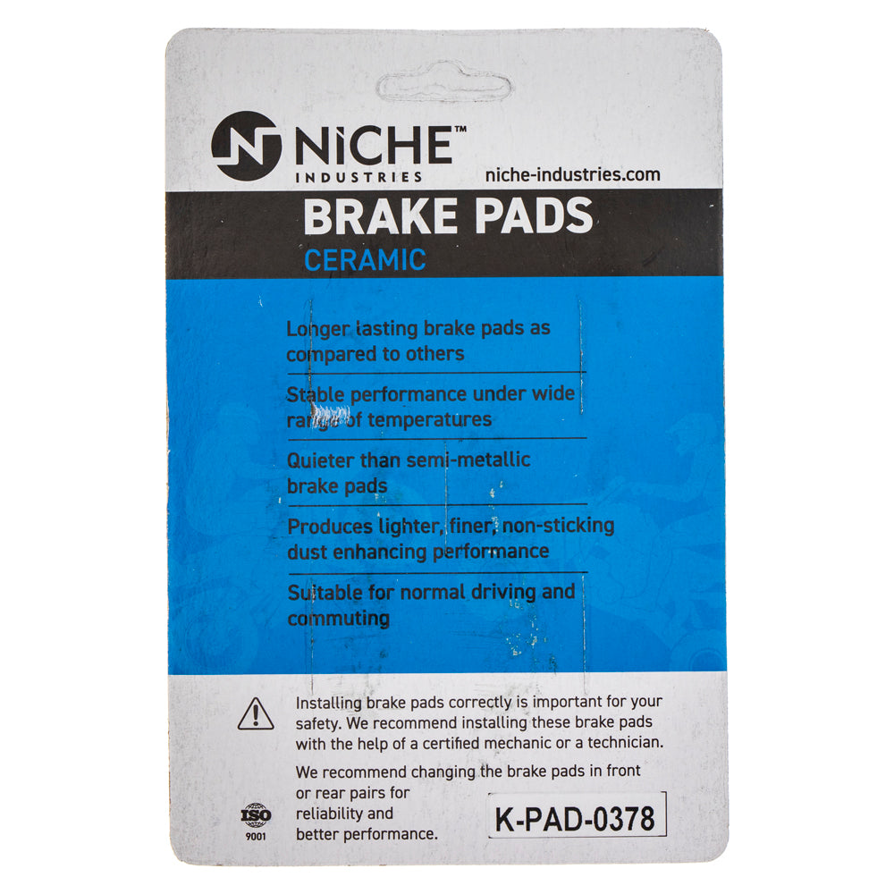 NICHE 519-KPA2590D Rear Ceramic Brake Pad Set for zOTHER Suzuki