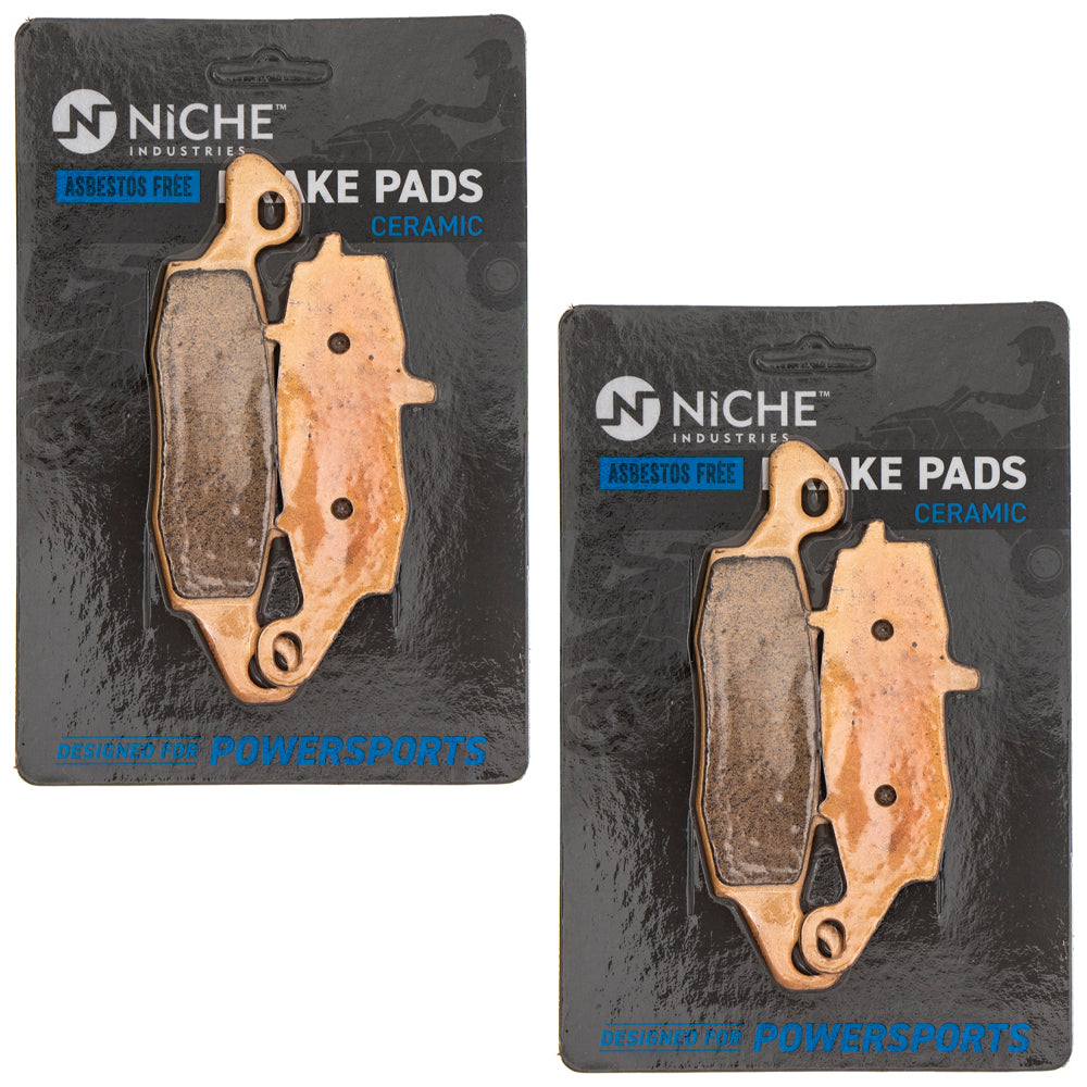 Rear Ceramic Brake Pad Set 2-Pack for zOTHER Suzuki Kawasaki ZR7S Z750S Vulcan Versys NICHE 519-KPA2590D