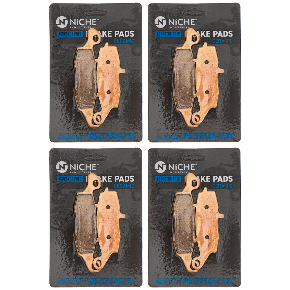 Rear Ceramic Brake Pad Set 4-Pack for zOTHER Suzuki Kawasaki ZR7S Z750S Vulcan Versys NICHE 519-KPA2590D