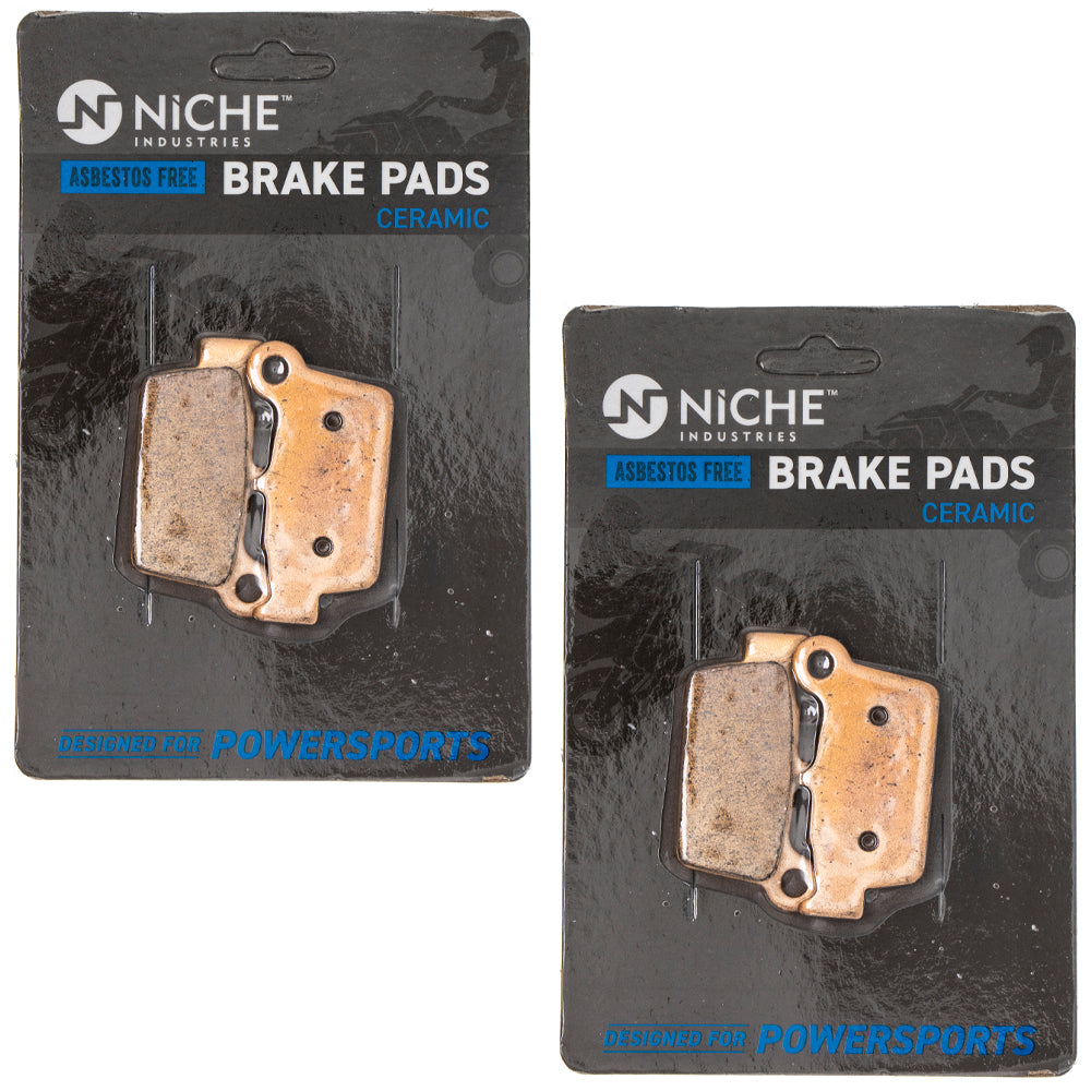 Front & Rear Ceramic Brake Pad Set 2-Pack for zOTHER Yamaha Suzuki Kawasaki YZ450FX YZ450F NICHE 519-KPA2591D