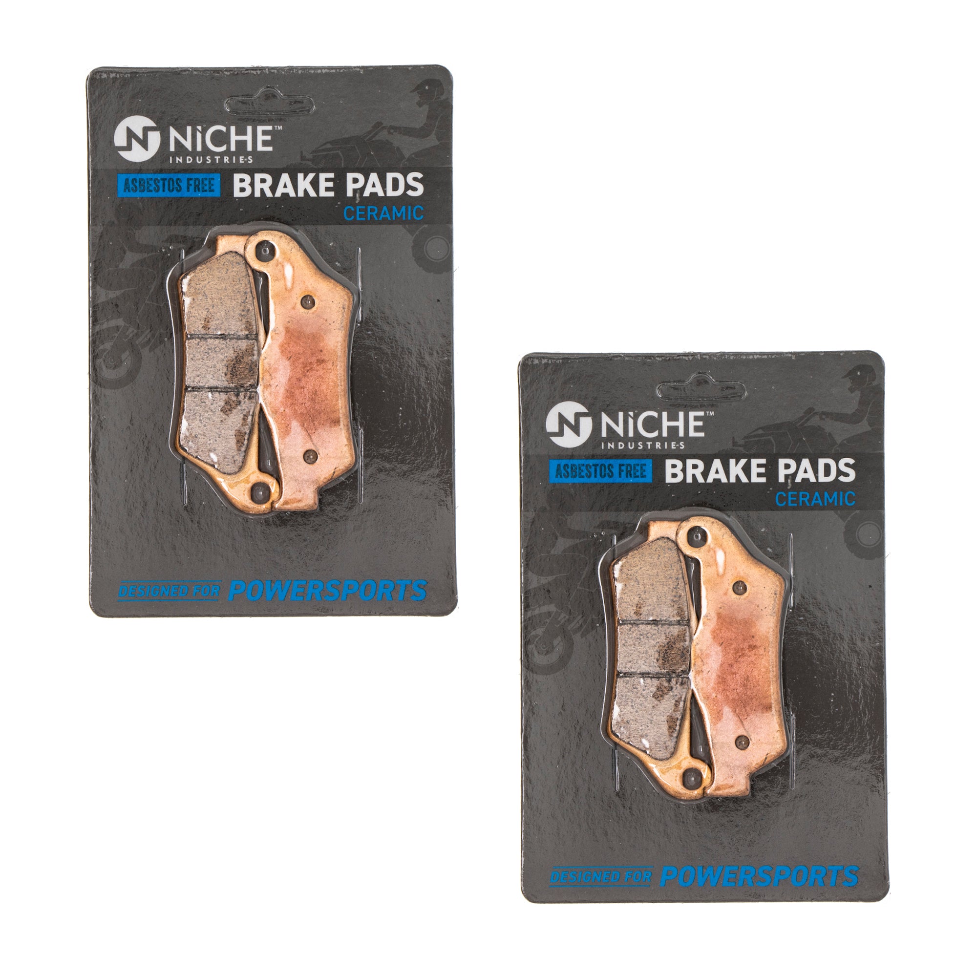 Front & Rear Ceramic Brake Pad Set 2-Pack for zOTHER KTM Harley Davidson Ducati BMW 990 NICHE 519-KPA2503D
