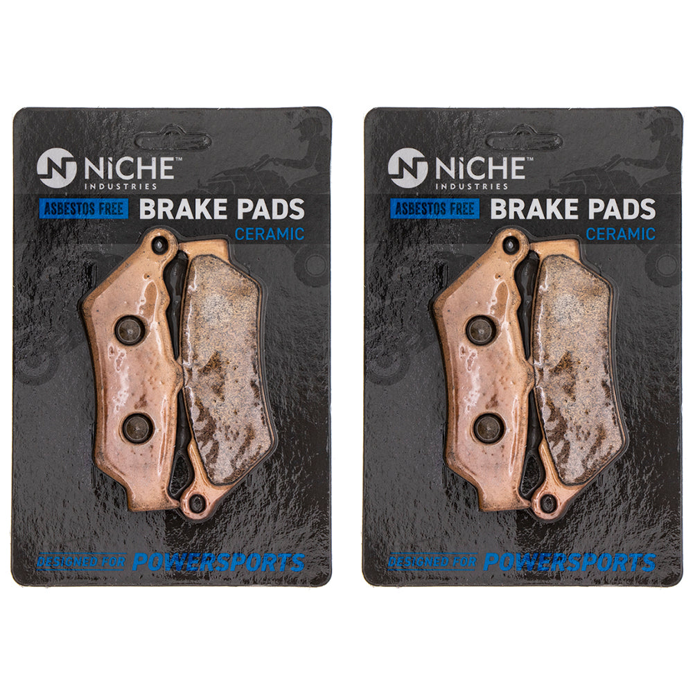 Front & Rear Ceramic Brake Pad Set 2-Pack for zOTHER Victory Triumph Polaris KTM Harley NICHE 519-KPA2505D