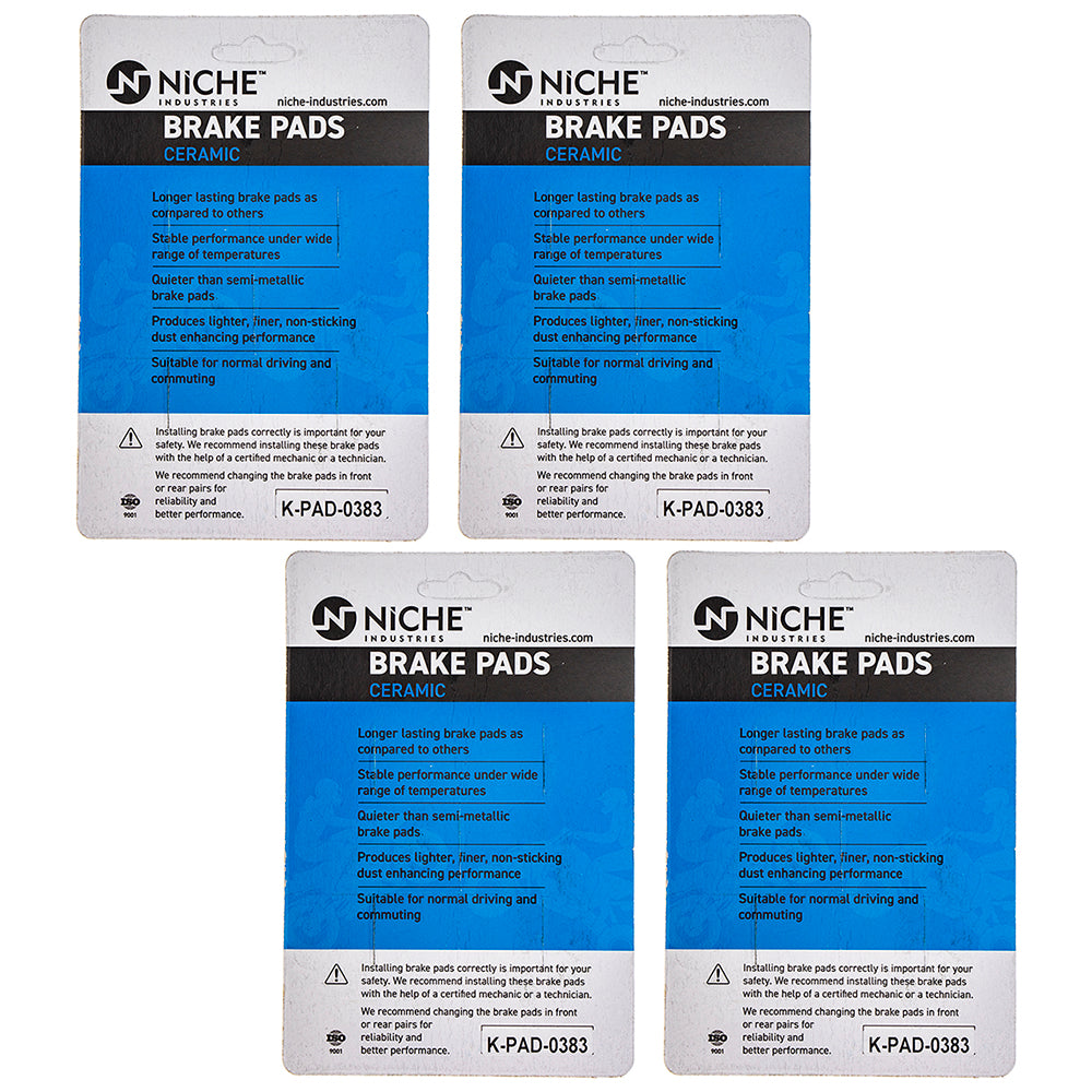 NICHE 519-KPA2505D Brake Pad Set 4-Pack for zOTHER Victory Triumph