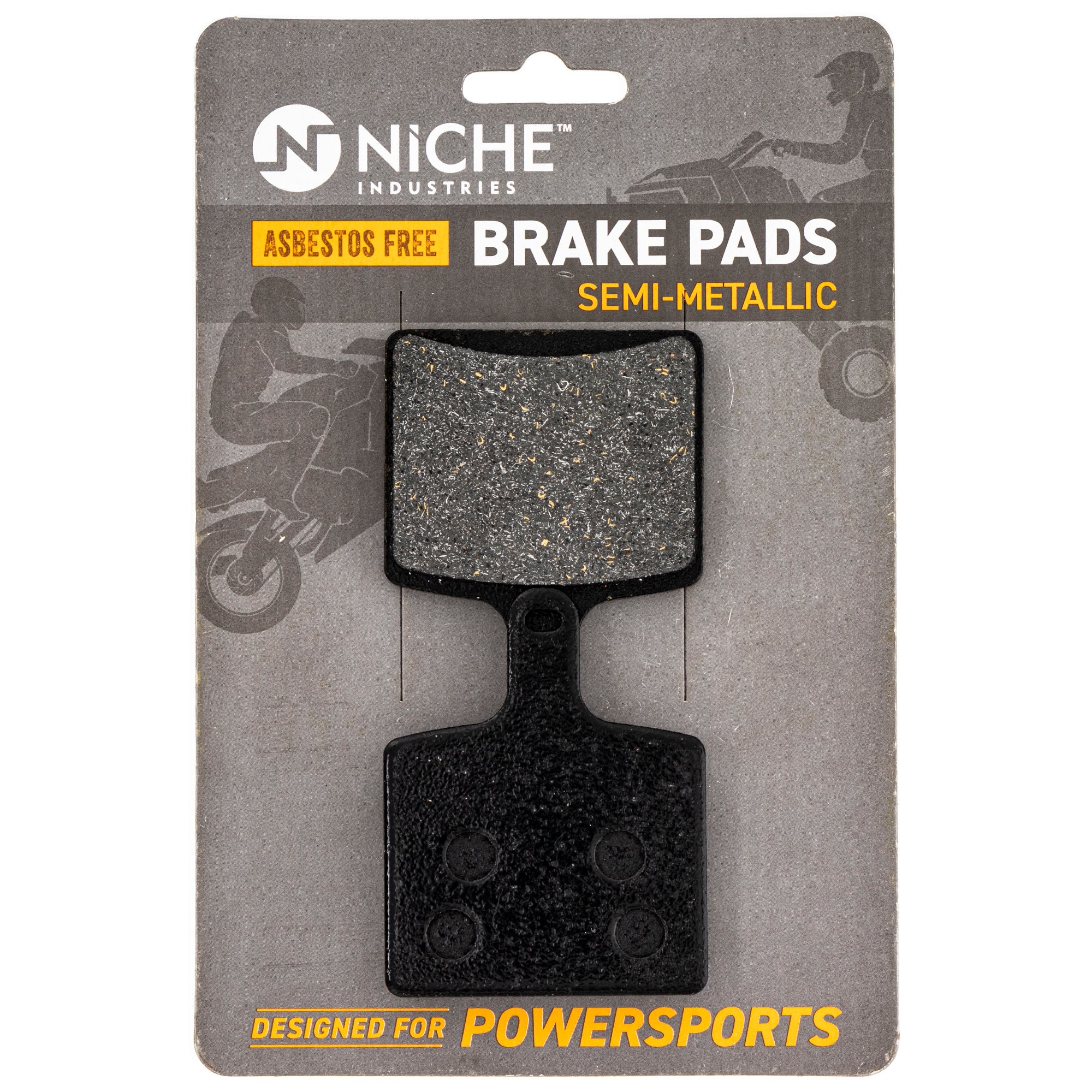 Rear Semi-Metallic Brake Pad Set for Arctic Cat Textron Cat 1702-245 2602-488 1702-205 NICHE 519-KPA2509D