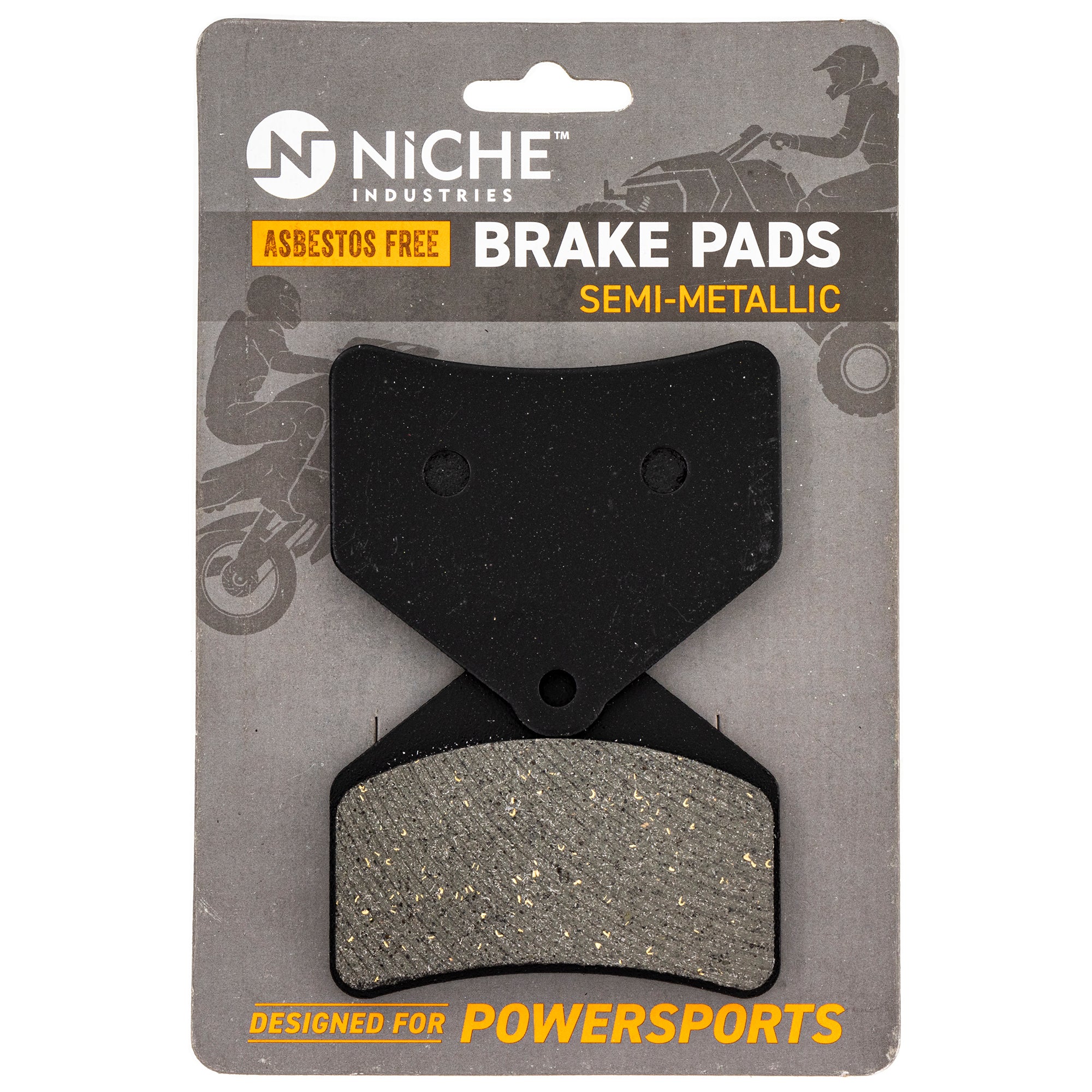 Rear Semi-Metallic Brake Pad Set for Arctic Cat Textron Cat 0702-563 1602-465 NICHE 519-KPA2501D