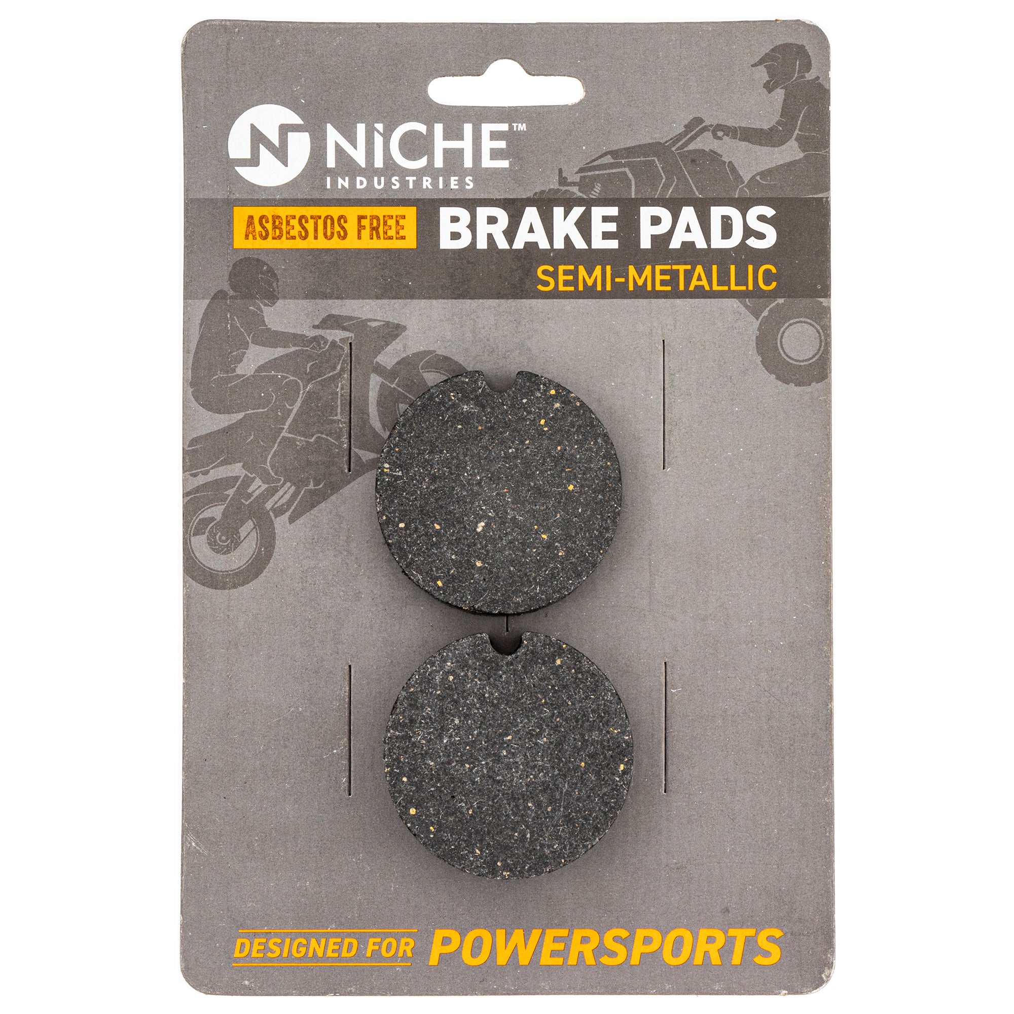 Rear Semi-Metallic Brake Pad Set for Arctic Cat Textron Cat 0702-264 0702-254 0602-715 NICHE 519-KPA2512D