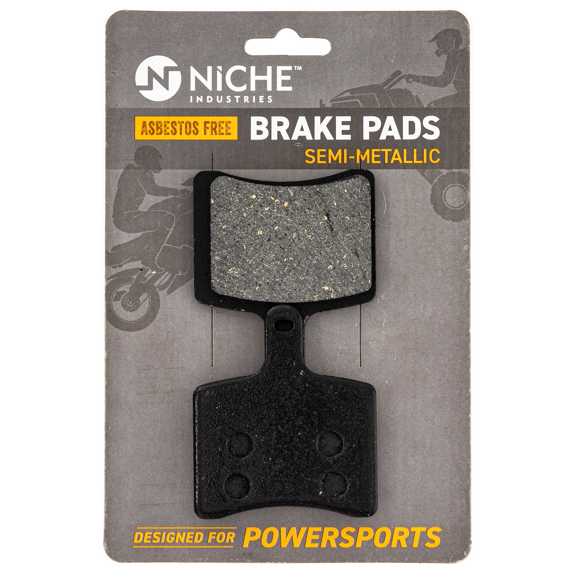 Rear Semi-Metallic Brake Pad Set for zOTHER Arctic Cat Textron Cat 3602-017 2602-590 NICHE 519-KPA2513D