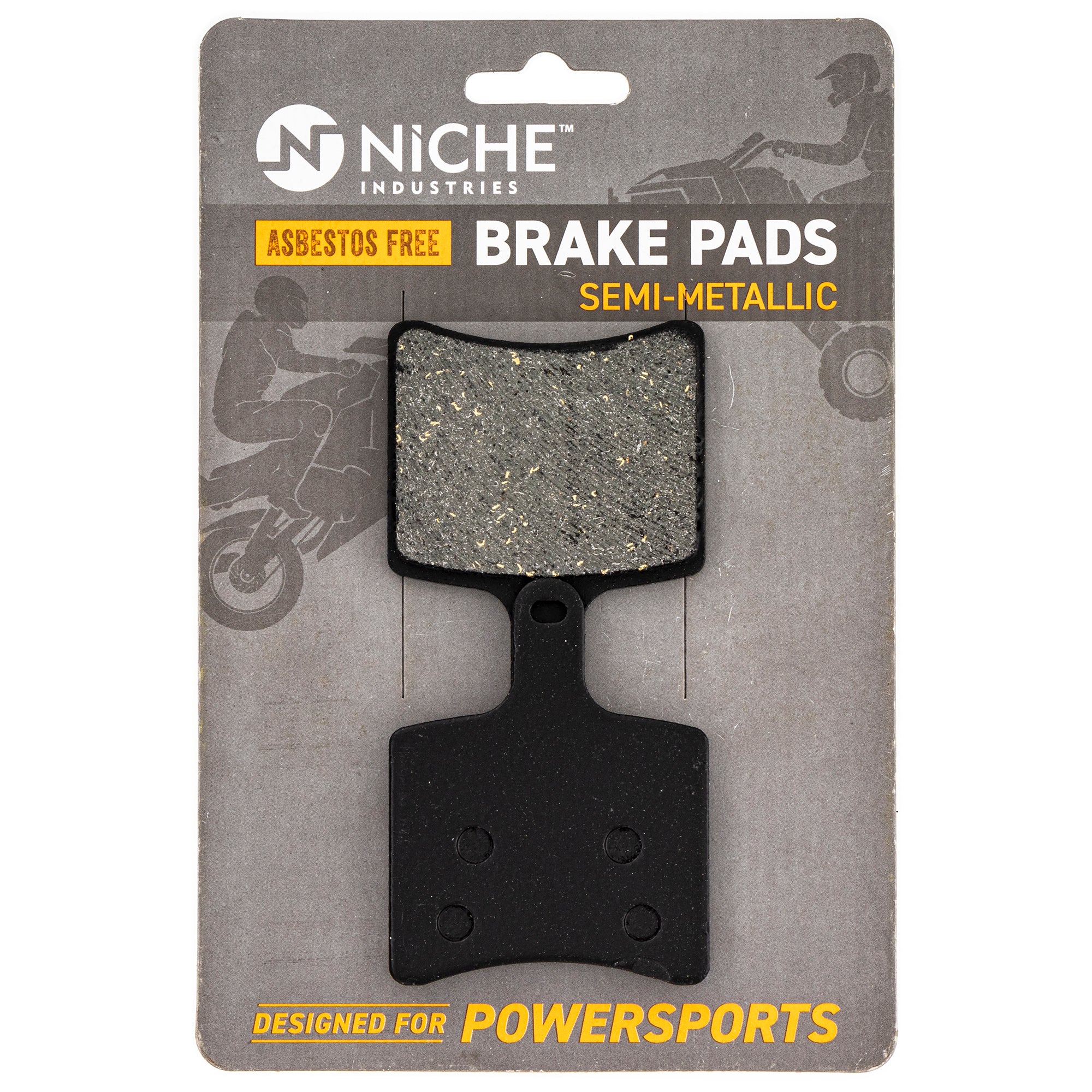 Rear Semi-Metallic Brake Pad Set for Arctic Cat Textron Mountain Cat 3602-061 NICHE 519-KPA2514D