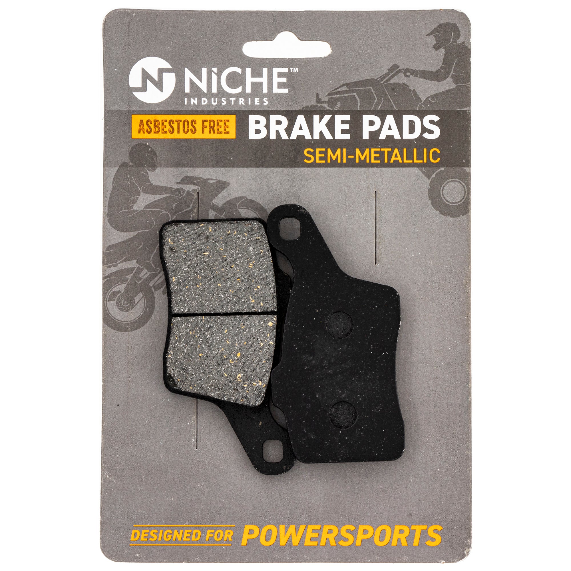 Rear Semi-Metallic Brake Pad Set for zOTHER BRP Can-Am Ski-Doo Sea-Doo Tundra Summit NICHE 519-KPA2515D