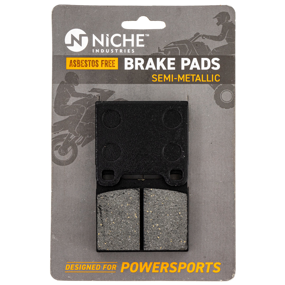 Rear Semi-Metallic Brake Pad Set for zOTHER BRP Can-Am Ski-Doo Sea-Doo Tundra Touring NICHE 519-KPA2516D