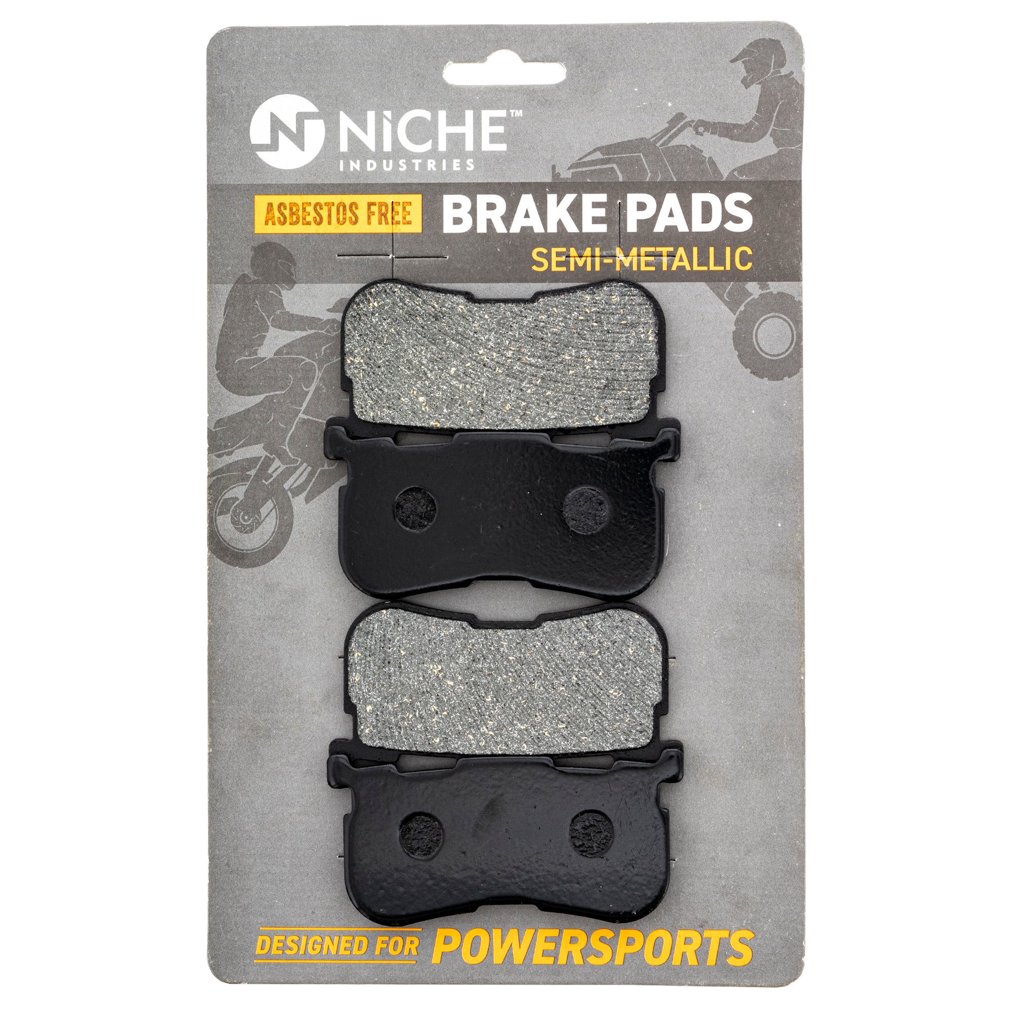 Rear Semi-Metallic Brake Pad Set for zOTHER Honda Harley-Davidson Tri Silver Shadow Sabre NICHE 519-KPA2518D