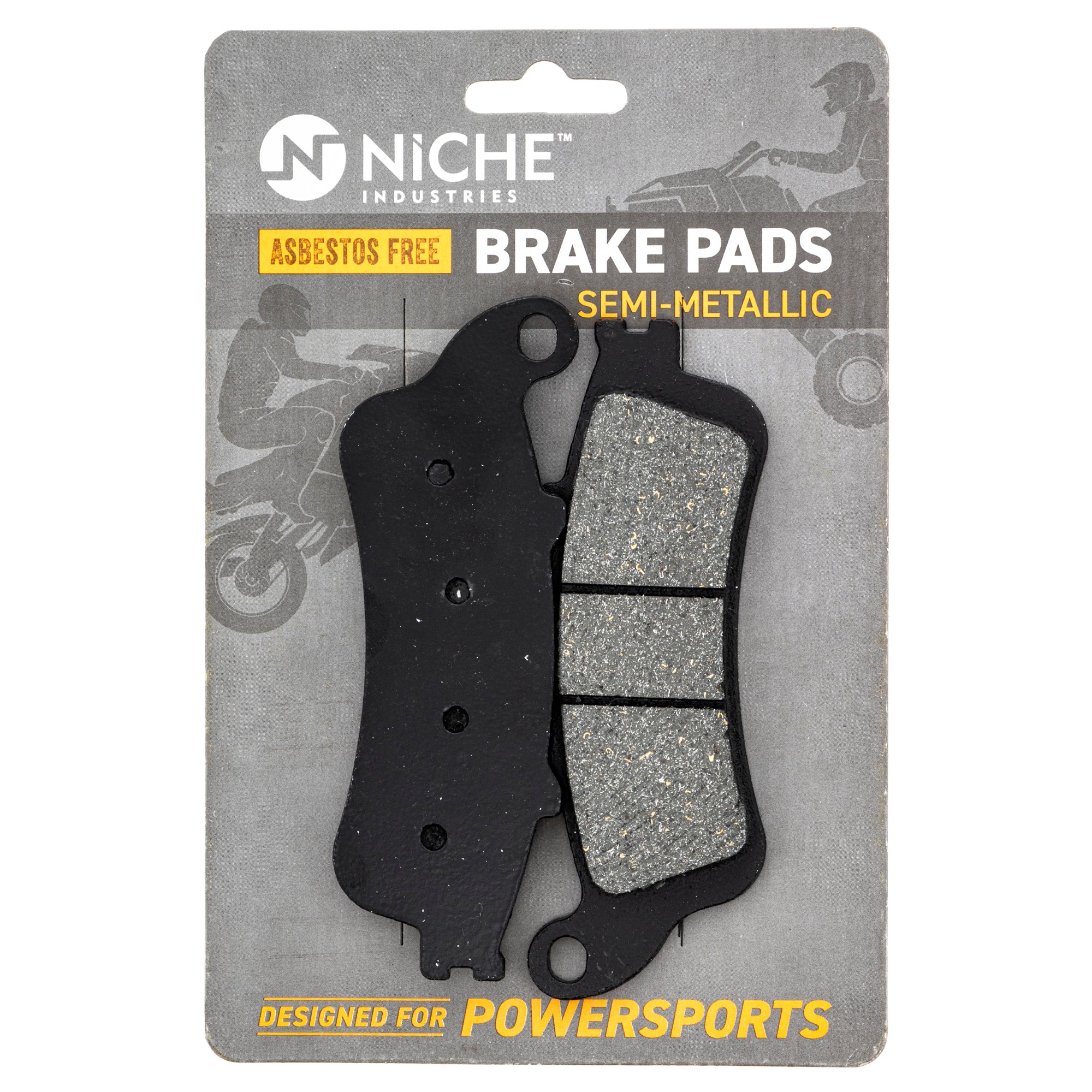Rear Semi-Metallic Brake Pad Set for zOTHER Honda Goldwing 06435-MCA-026 06435-MCA-016 NICHE 519-KPA2519D
