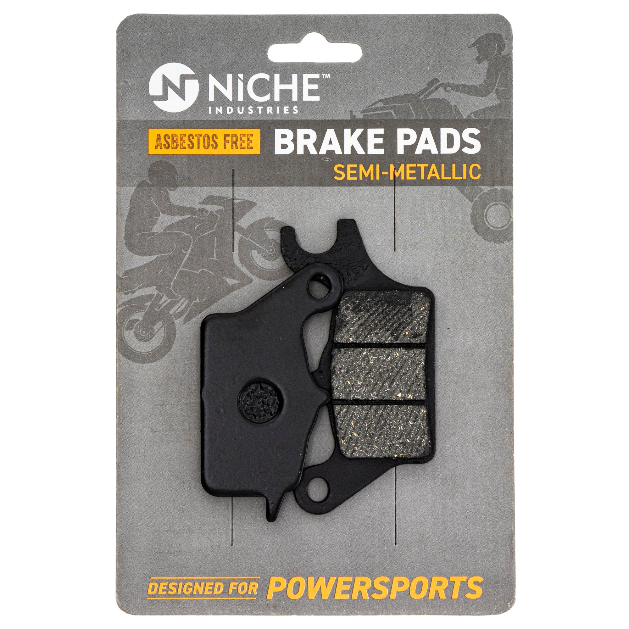 Front Semi-Metallic Brake Pad Set for zOTHER KTM Kawasaki Z125 Mojave KZ250 KZ200 NICHE 519-KPA2626D