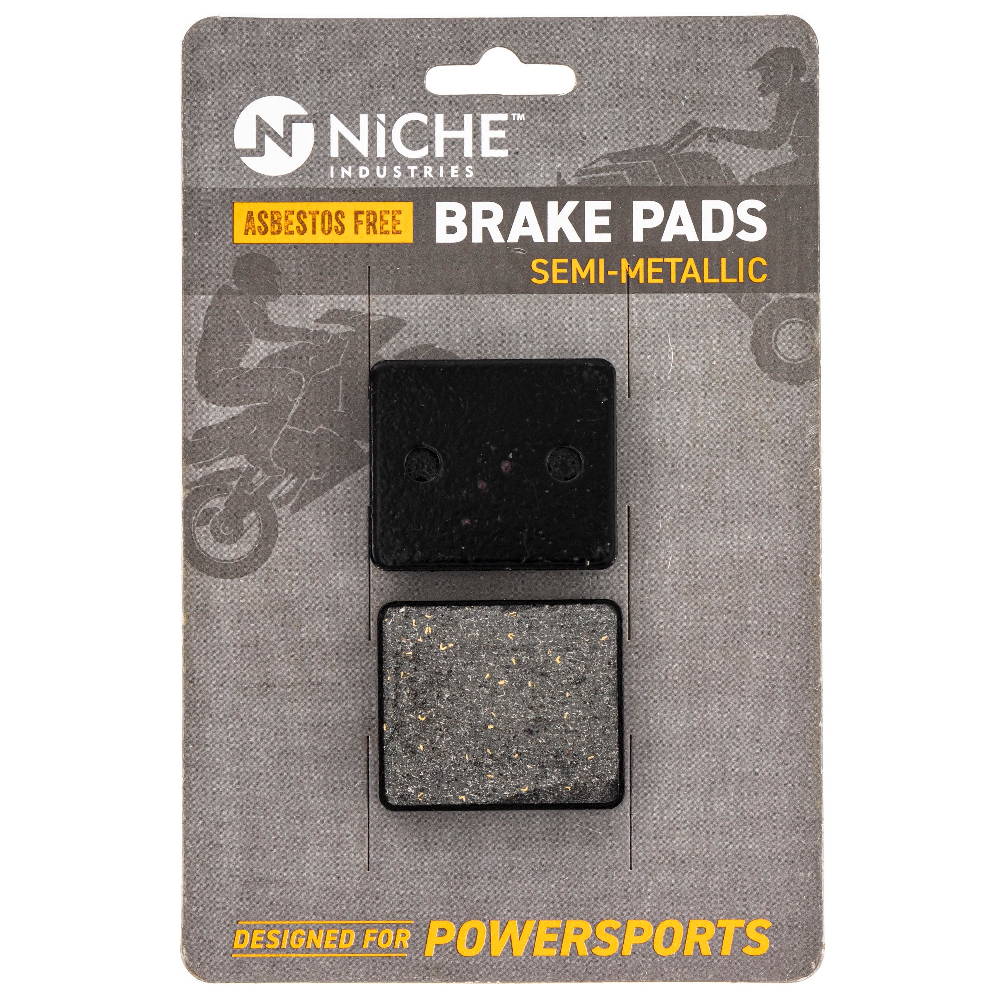 Rear Semi-Metallic Brake Pad Set for Stens Polaris WideTrak Trail Touring Supertrak NICHE 519-KPA2627D