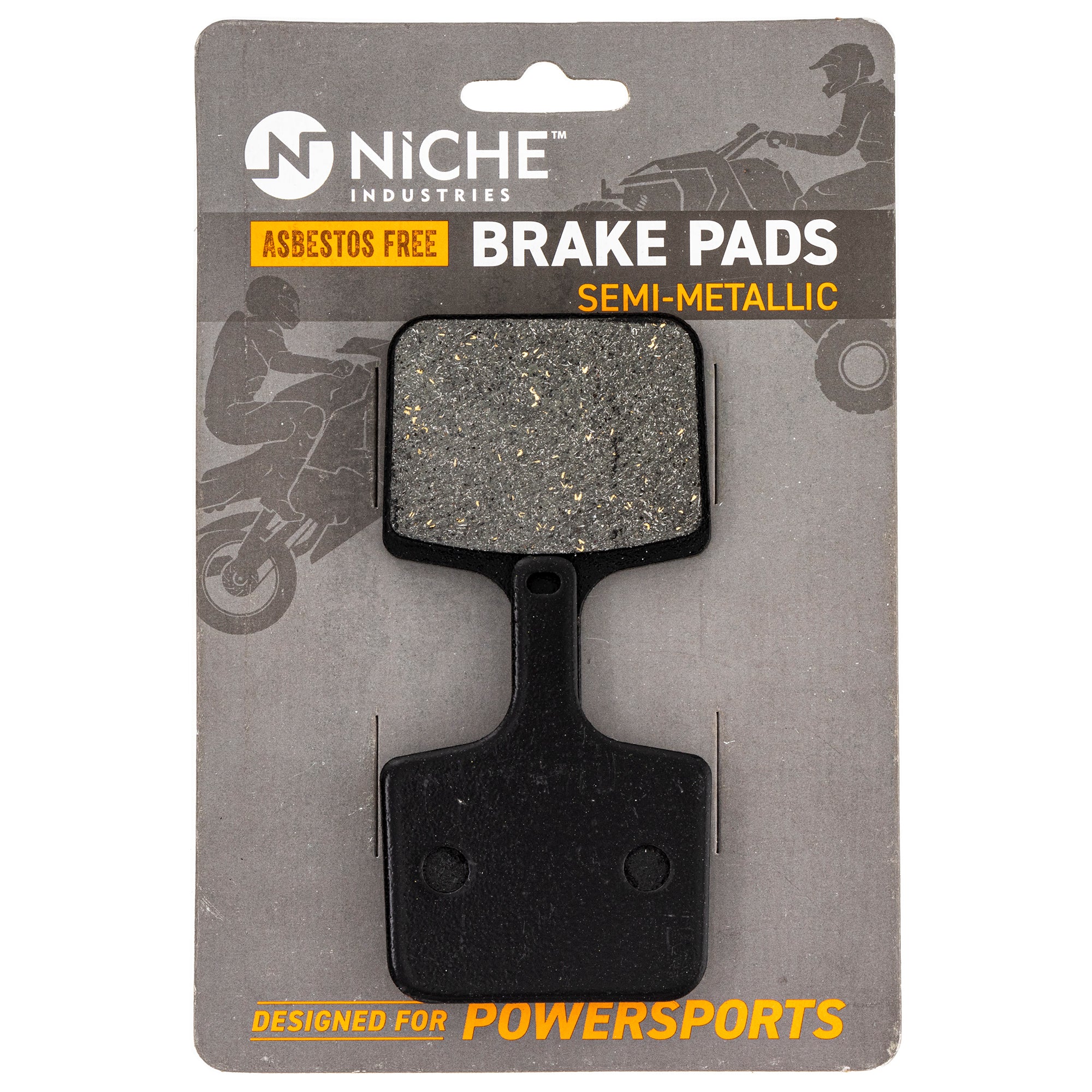 Rear Semi-Metallic Brake Pad Set for Polaris XC Trail Touring Switchback 2202202 2202203 NICHE 519-KPA2629D