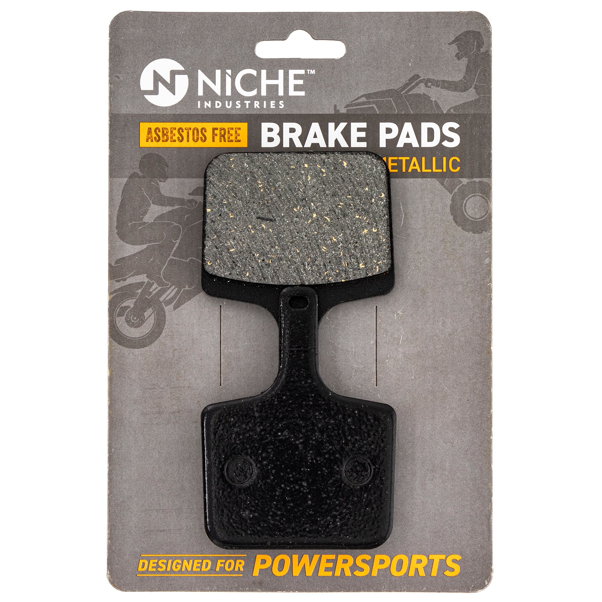 Rear Semi-Metallic Brake Pad Set for Polaris Voyager Switchback Rush RMK 2204036 NICHE 519-KPA2620D