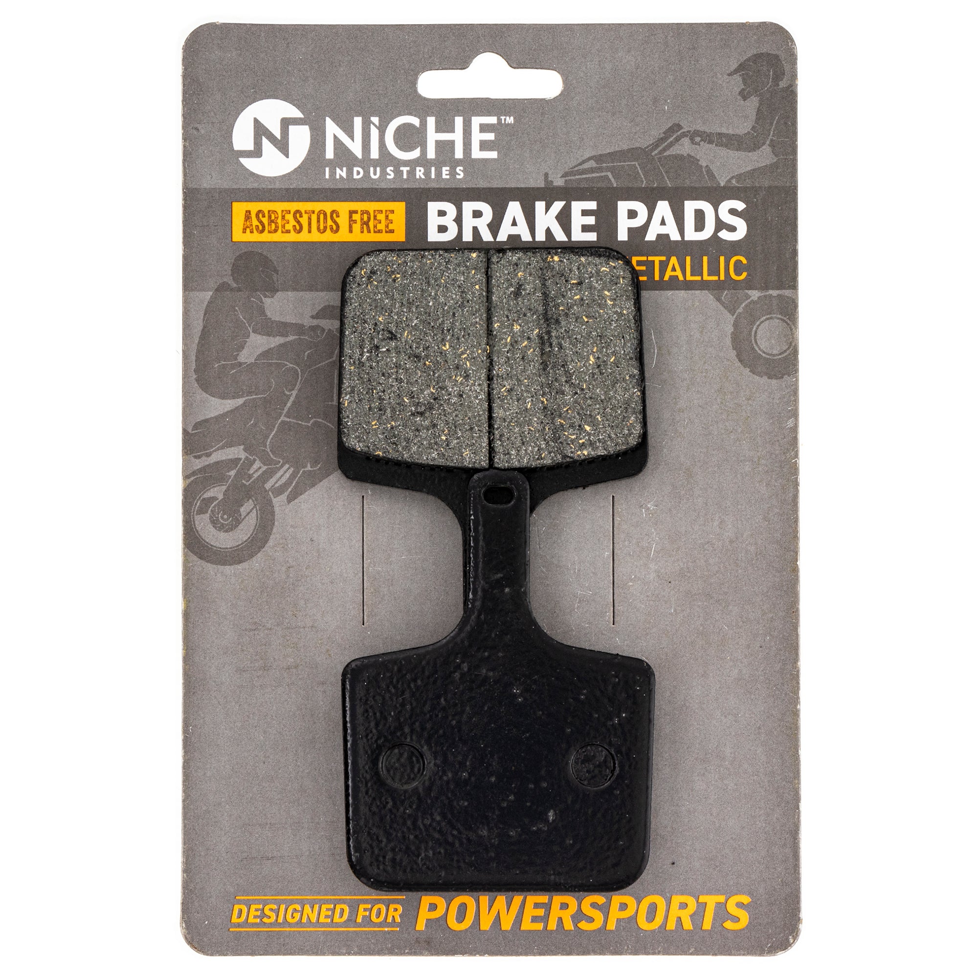 Rear Semi-Metallic Brake Pad Set for Polaris Voyager Switchback SKS Rush 2205500 NICHE 519-KPA2621D