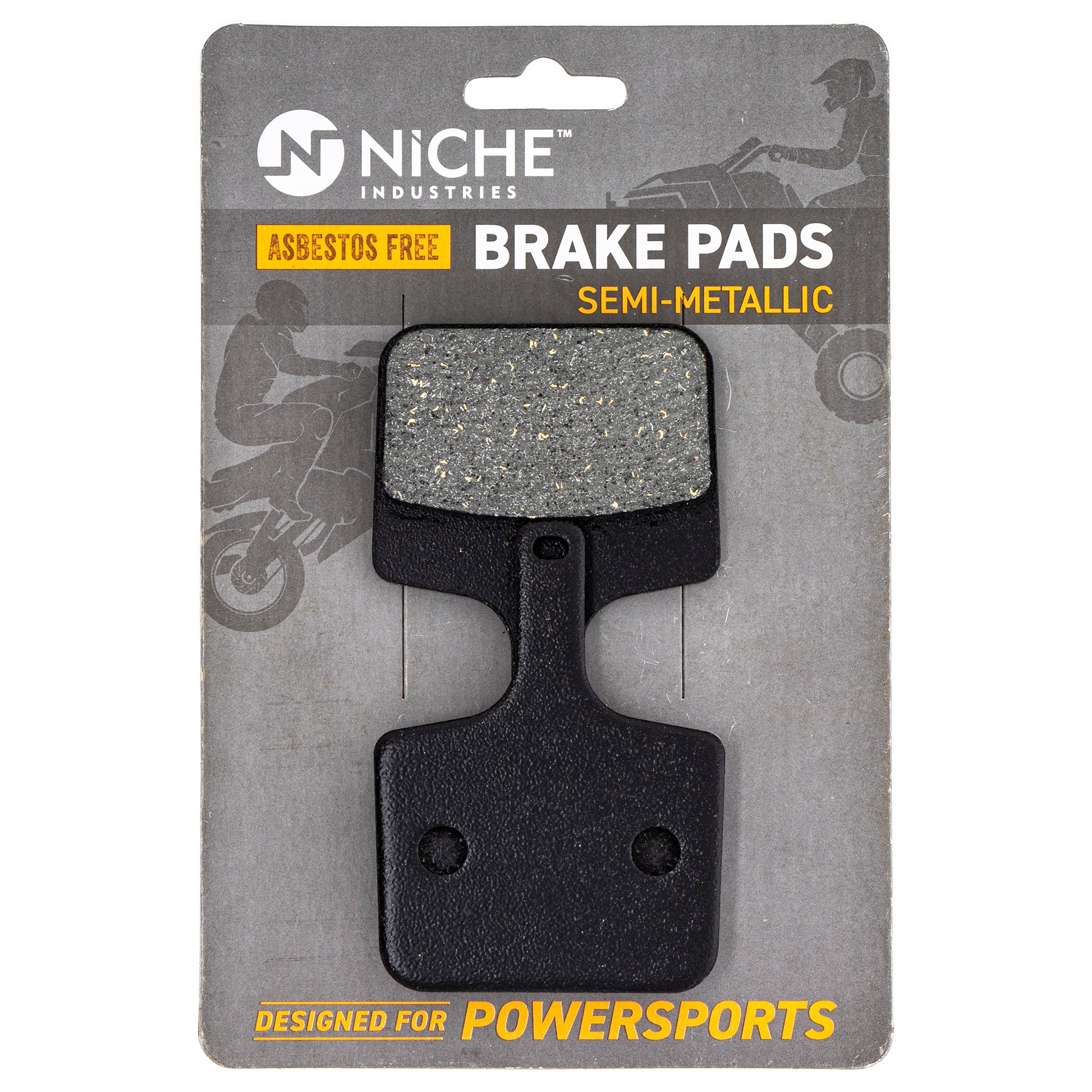 Rear Semi-Metallic Brake Pad Set for Polaris WideTrak 2203532 NICHE 519-KPA2634D