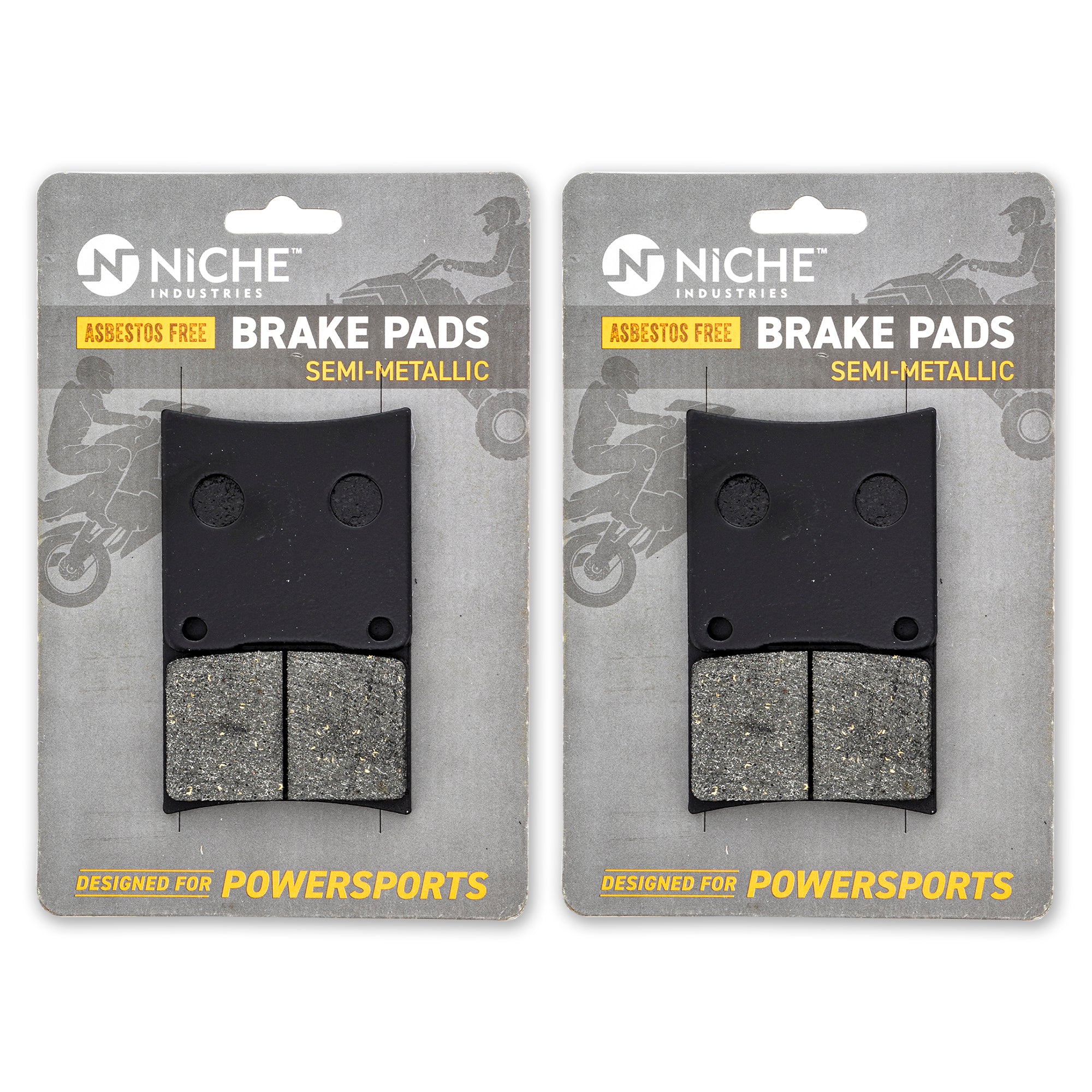 Front Semi-Metallic Brake Pad Set 2-Pack for zOTHER VX800 Katana 54401-43840 64400-04811 NICHE 519-KPA2636D