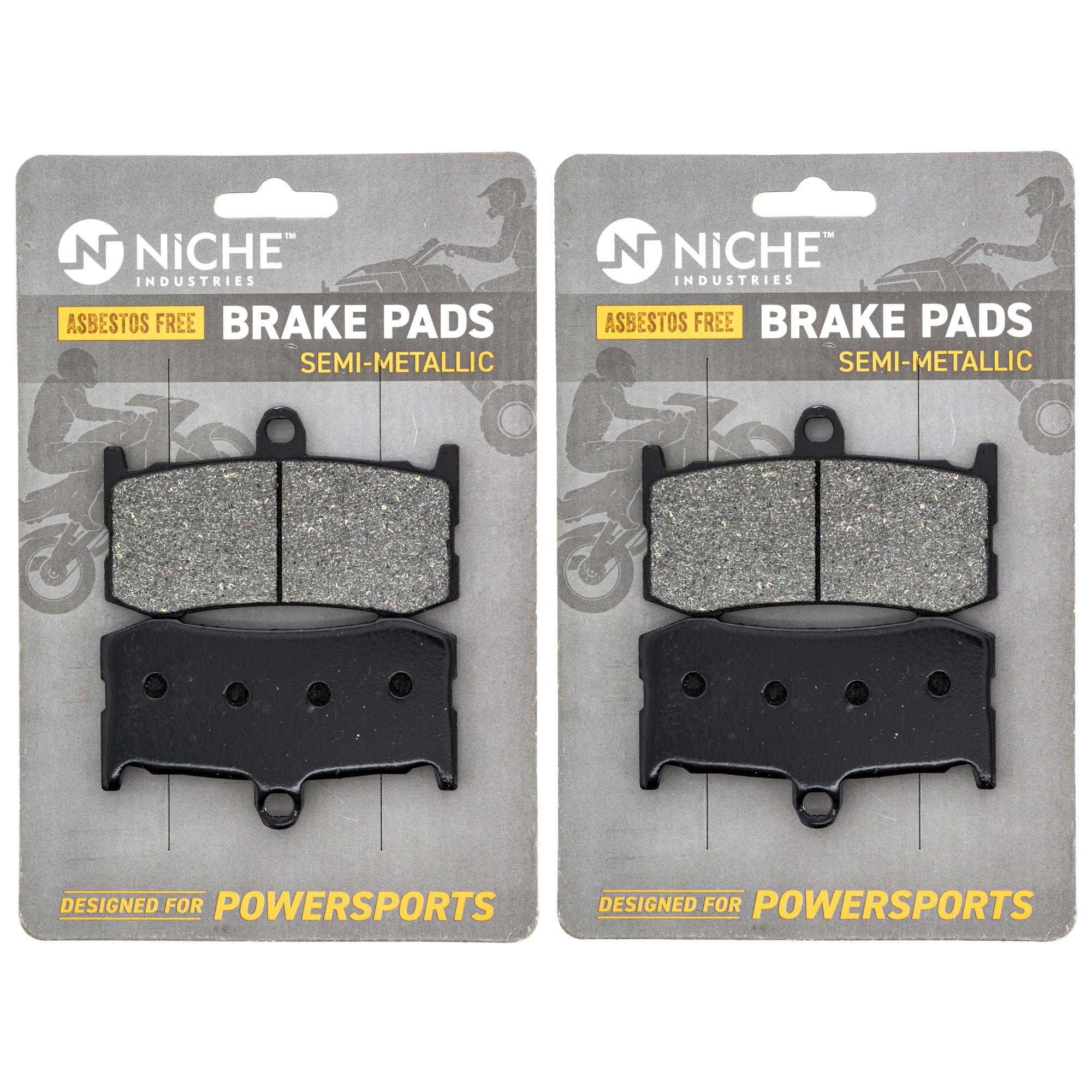 NICHE 519-KPA2637D Brake Pad Set 2-Pack for zOTHER Yamaha Triumph