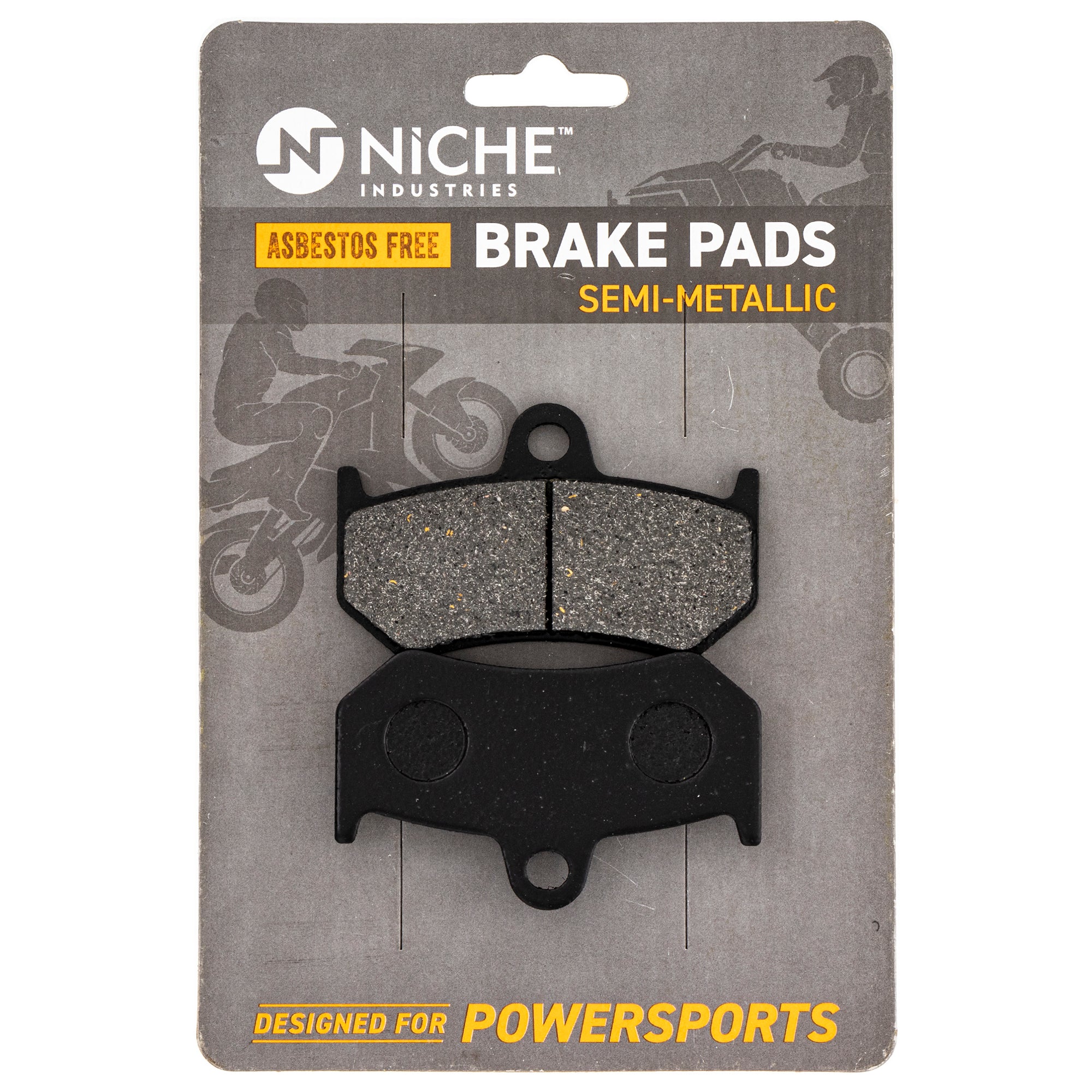 Rear Semi-Metallic Brake Pad Set for zOTHER Yamaha VK RX1 RX RS 8FU-W0046-01-00 NICHE 519-KPA2638D