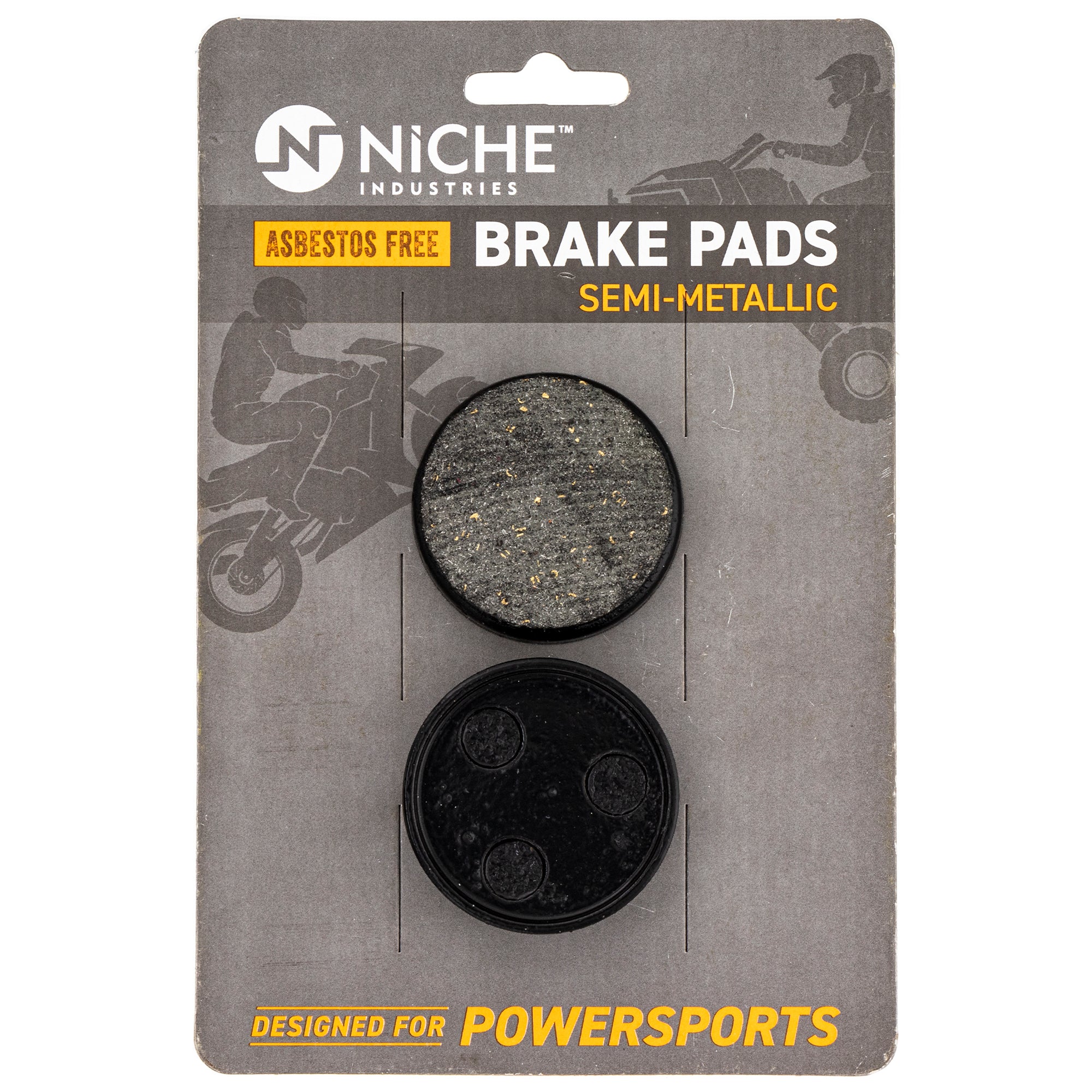 Rear Semi-Metallic Brake Pad Set for zOTHER Yamaha XLV VMax VK540 Venture 89J-25811-00-00 NICHE 519-KPA2639D